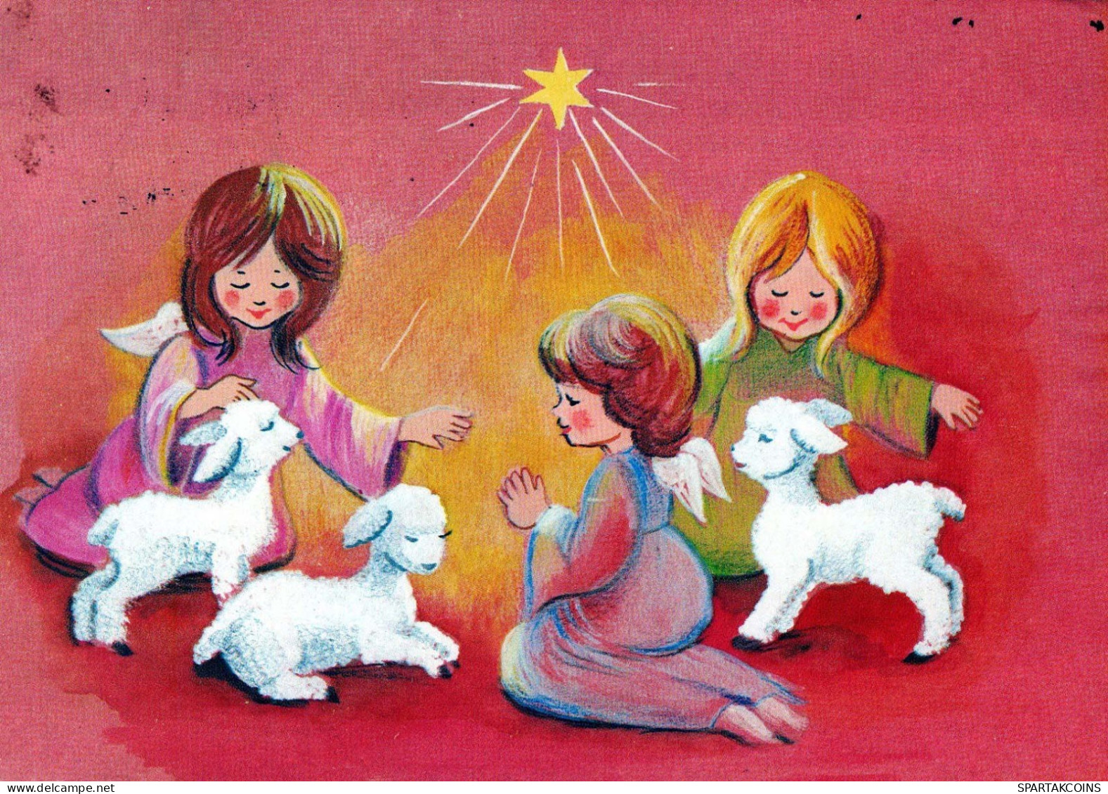 ANGEL Christmas Vintage Postcard CPSM #PBP347.A - Angels