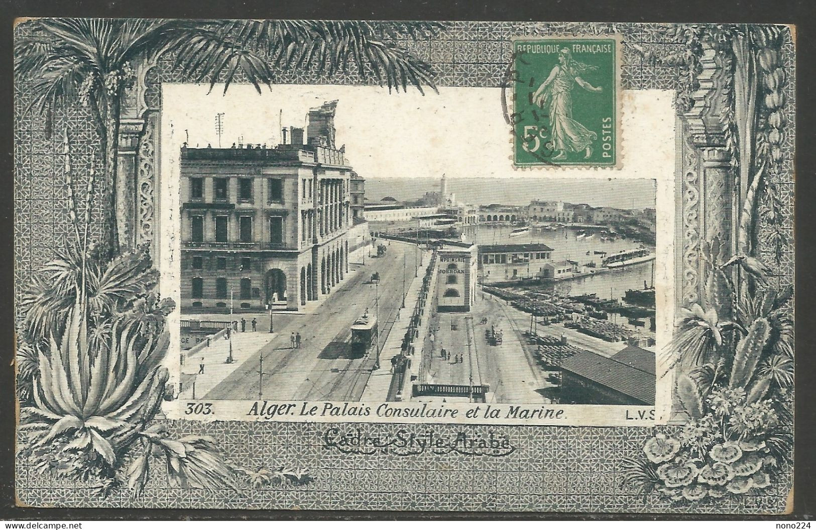 Carte P De 1910 ( Alger / Le Palais Consulaire Et La Marine ) - Alger