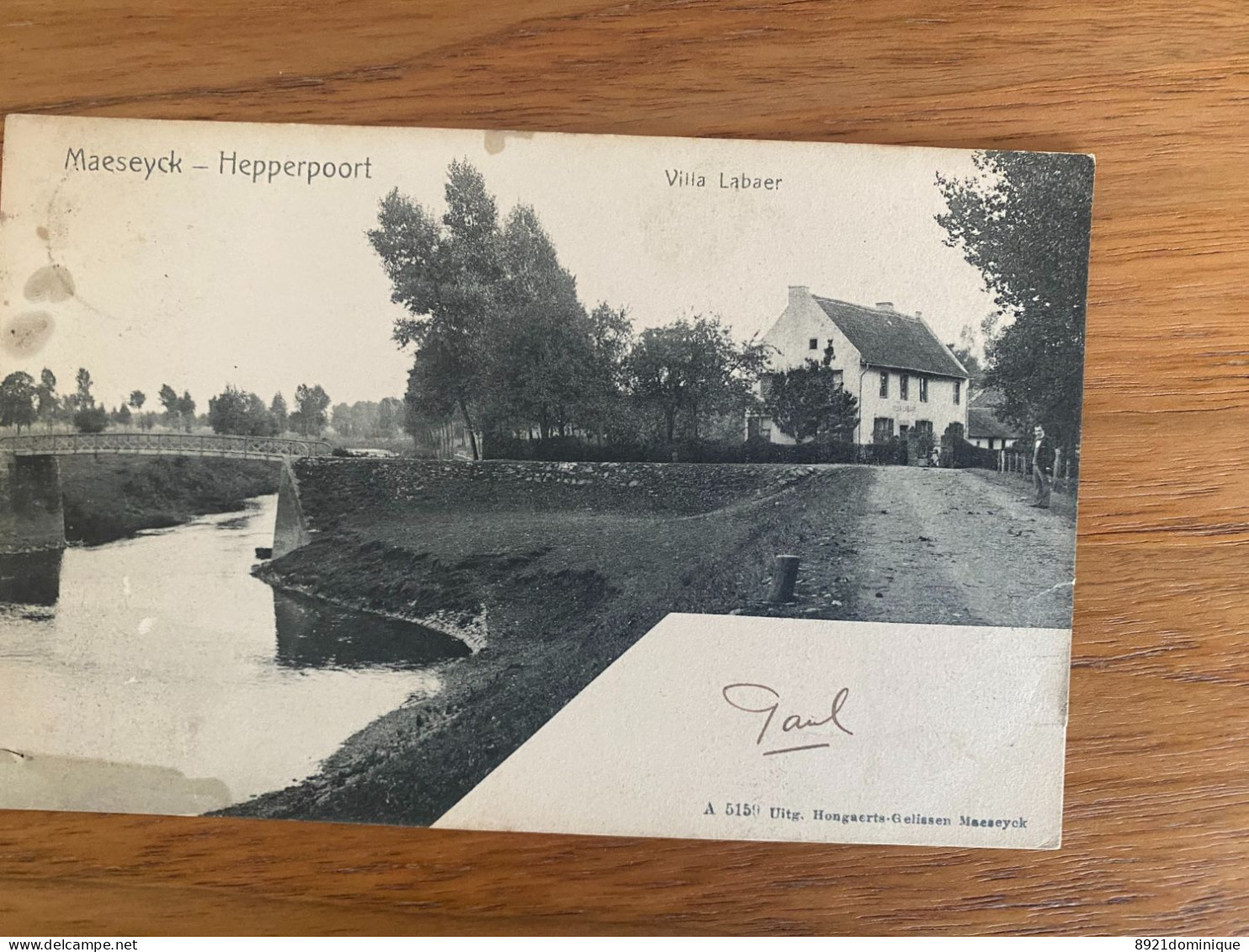 Maeseyck / Maaseik : Hepperpoort - Villa Labaer - Uitg. Hongaerts Gelissen   - Gelopen 1909 - Maaseik