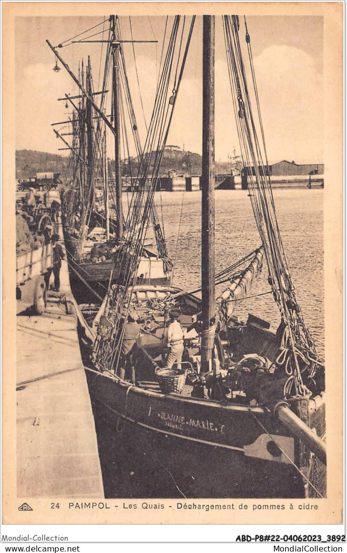 ABDP8-22-0693 - PAIMPOL - Les Quais - Dechargement Des Pommes A Cidre - Paimpol