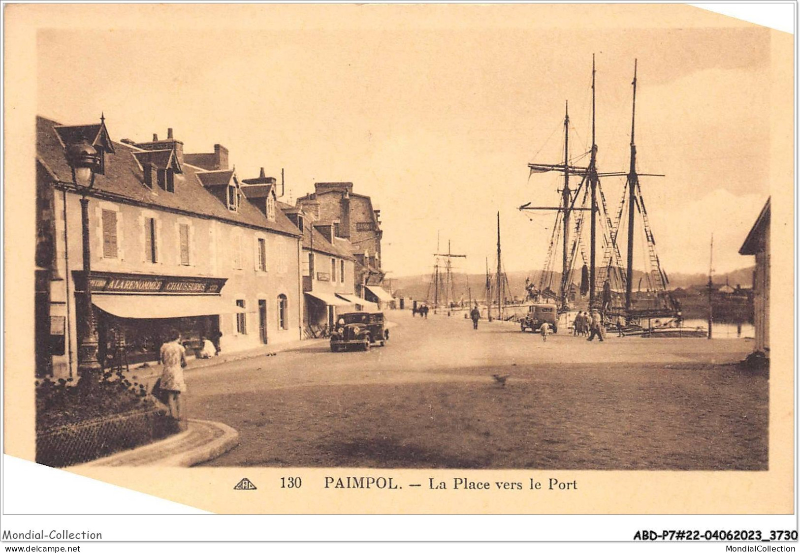 ABDP7-22-0612 - PAIMPOL - La Place Ver Le Port - Paimpol