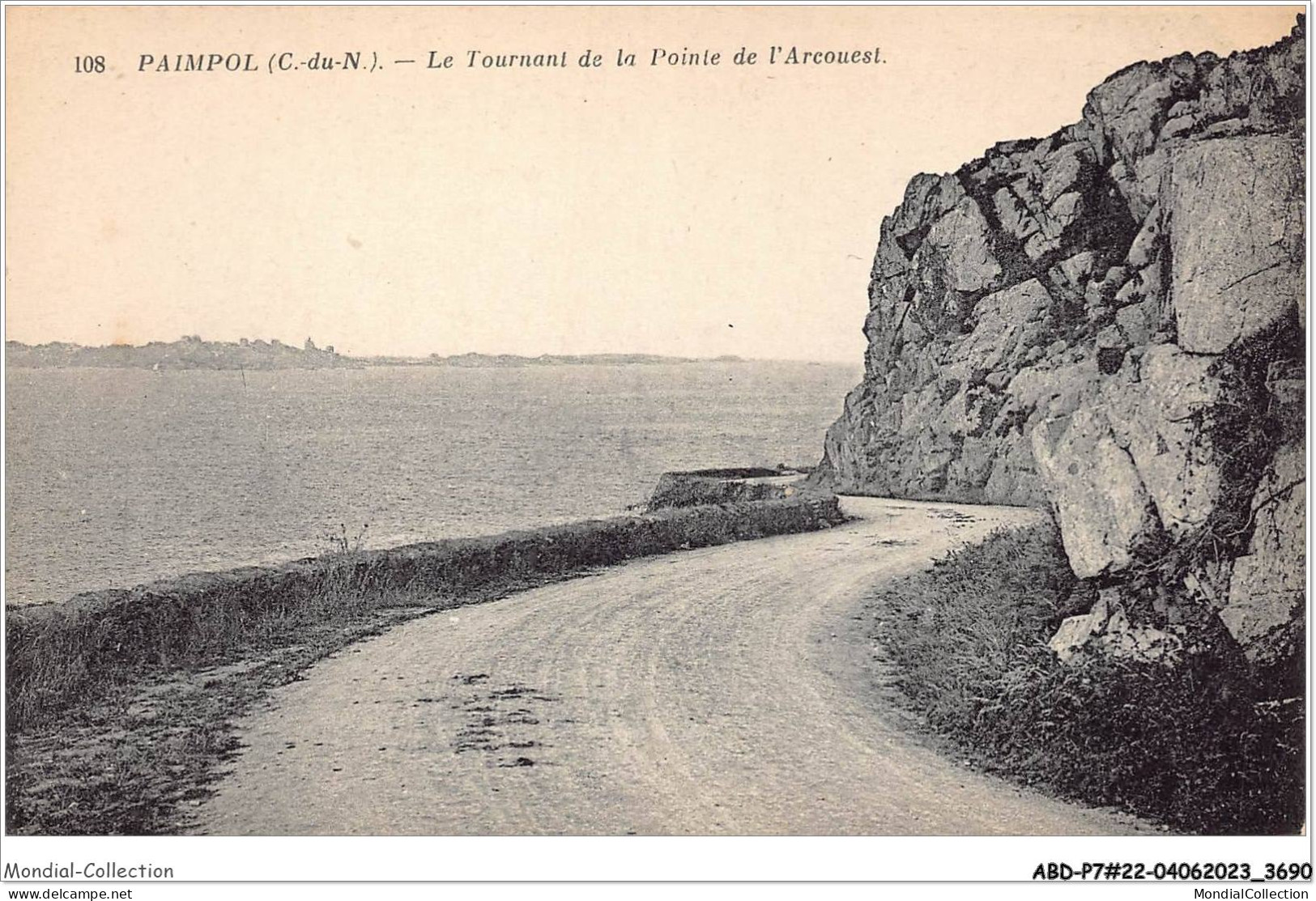 ABDP7-22-0592 - PAIMPOL - Le Tournant De La Pointe De L'Arcouest - Paimpol