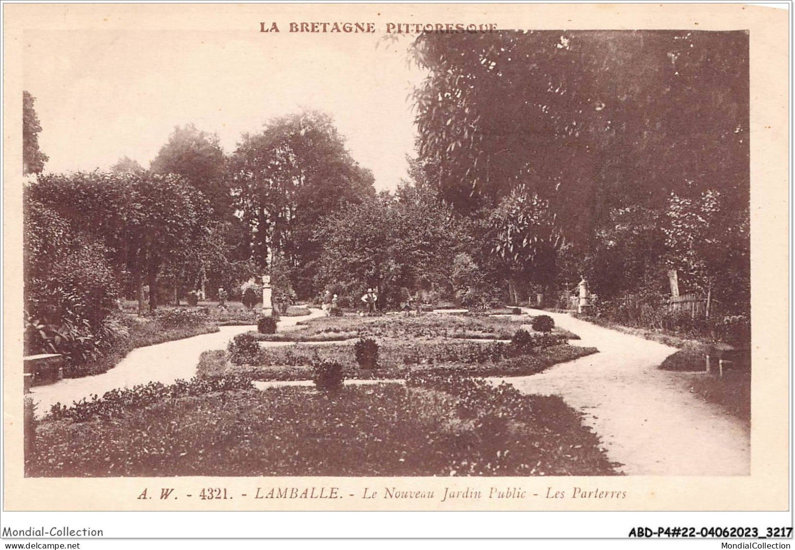 ABDP4-22-0356 - LAMBALLE - Le Nouveau Jardin Public - Les Panterres - Lamballe