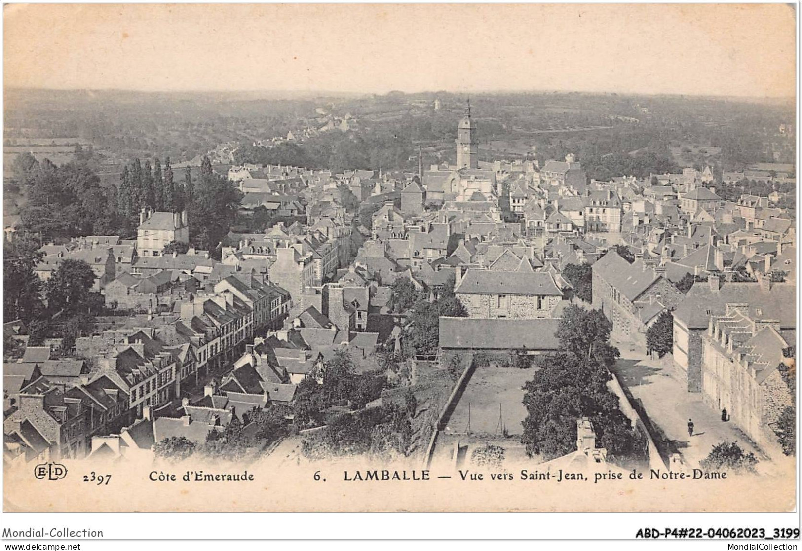 ABDP4-22-0347 - LAMBALLE - Vue Ver Saint Jean Prise De Notre Dame - Lamballe
