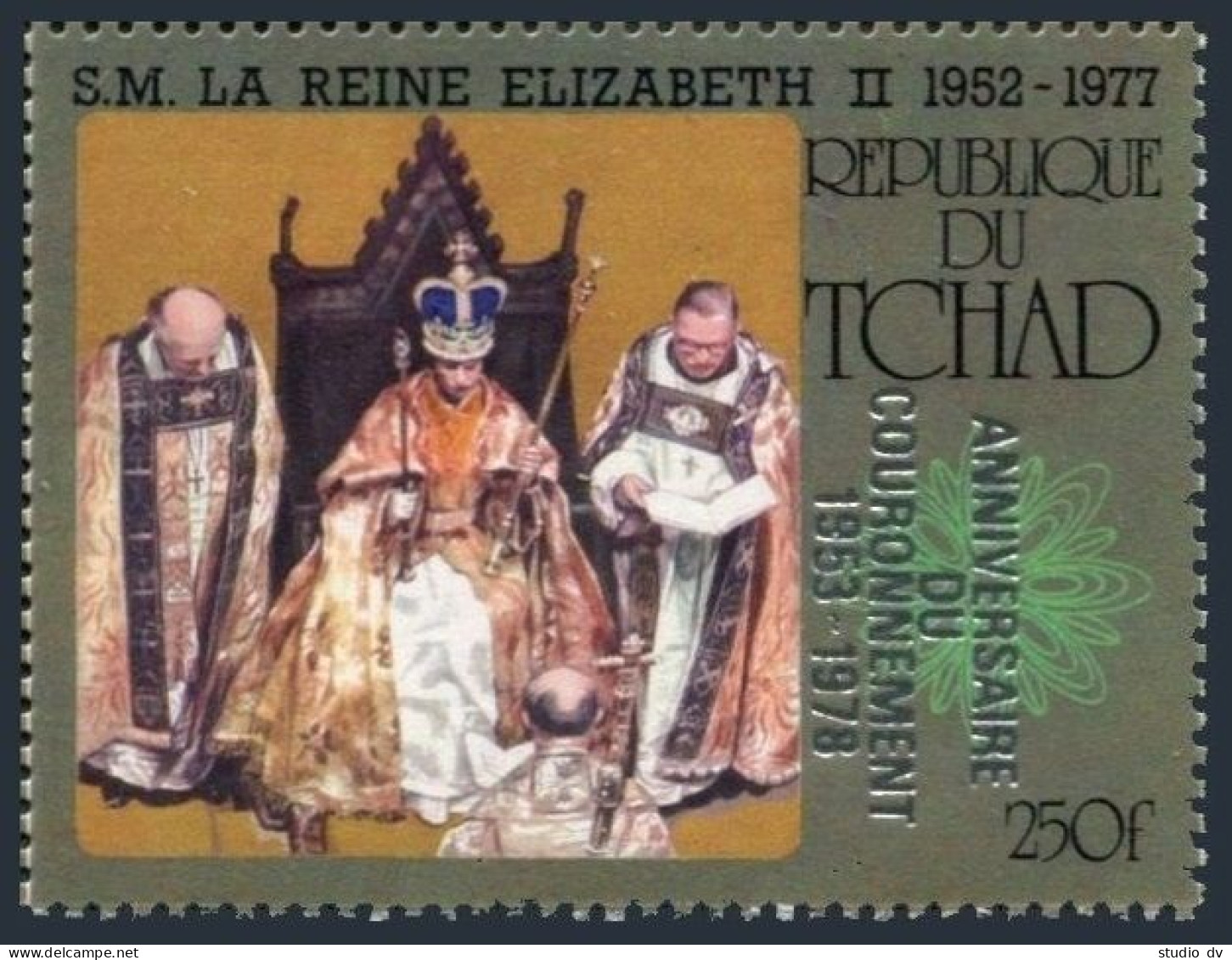 Chad 347, MNH. Michel 821. Coronation Of Queen Elizabeth II, 25th Ann. 1978. - Chad (1960-...)