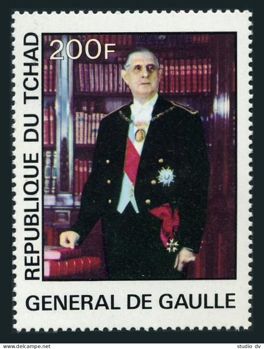 Chad 333,MNH.Michel 786. General Charles De Gaulle,1977. - Chad (1960-...)