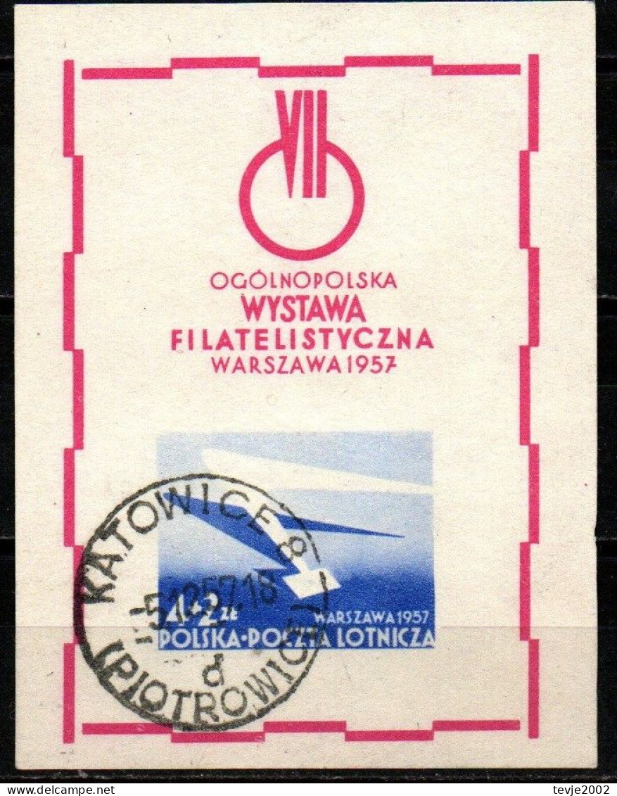 Polen Polska 1957 - Mi.Nr. Block 21 - Gestempelt Used - Blocchi E Foglietti