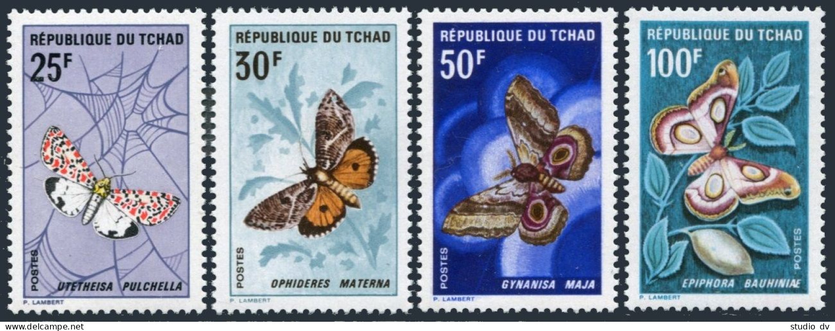 Chad 159-162, MNH. Michel 209-210. Butterflies 1968. - Tchad (1960-...)