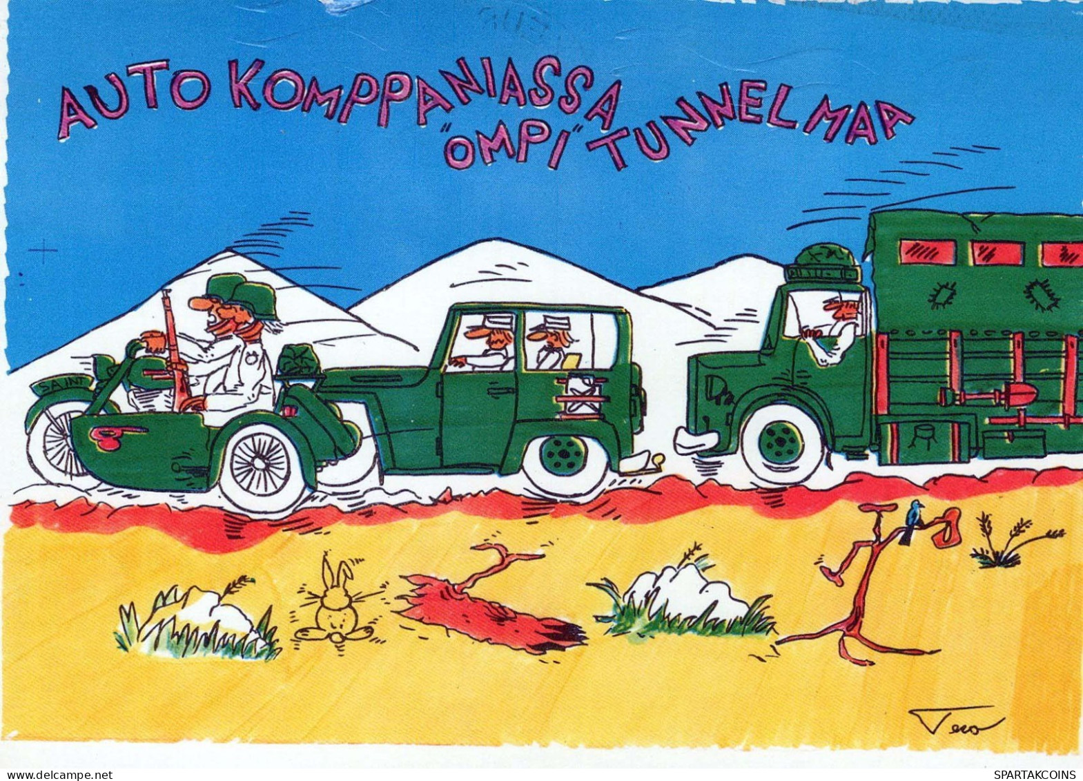 SOLDADOS HUMOR Militaria Vintage Tarjeta Postal CPSM #PBV904.A - Humour
