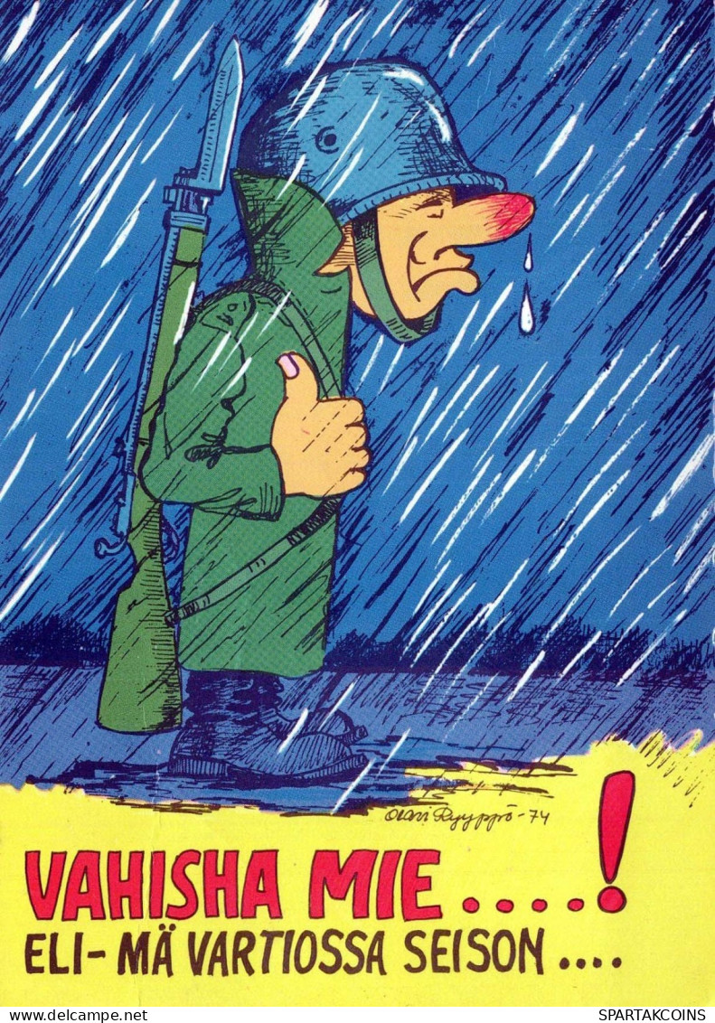 SOLDIERS HUMOUR Militaria Vintage Postcard CPSM #PBV848.A - Humor