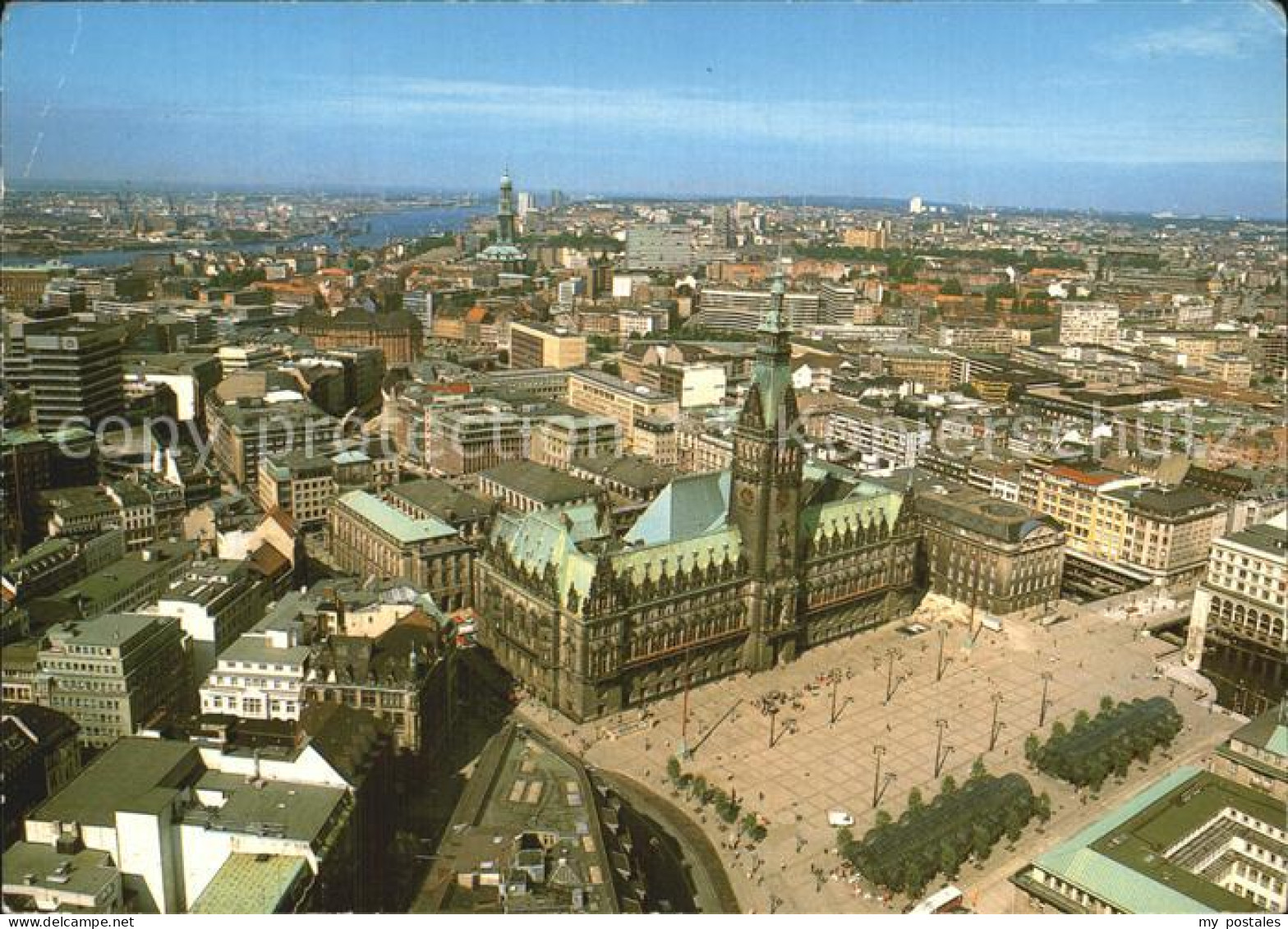 72541148 Hamburg Fliegeraufnahme Mit Rathaus Hamburg - Other & Unclassified