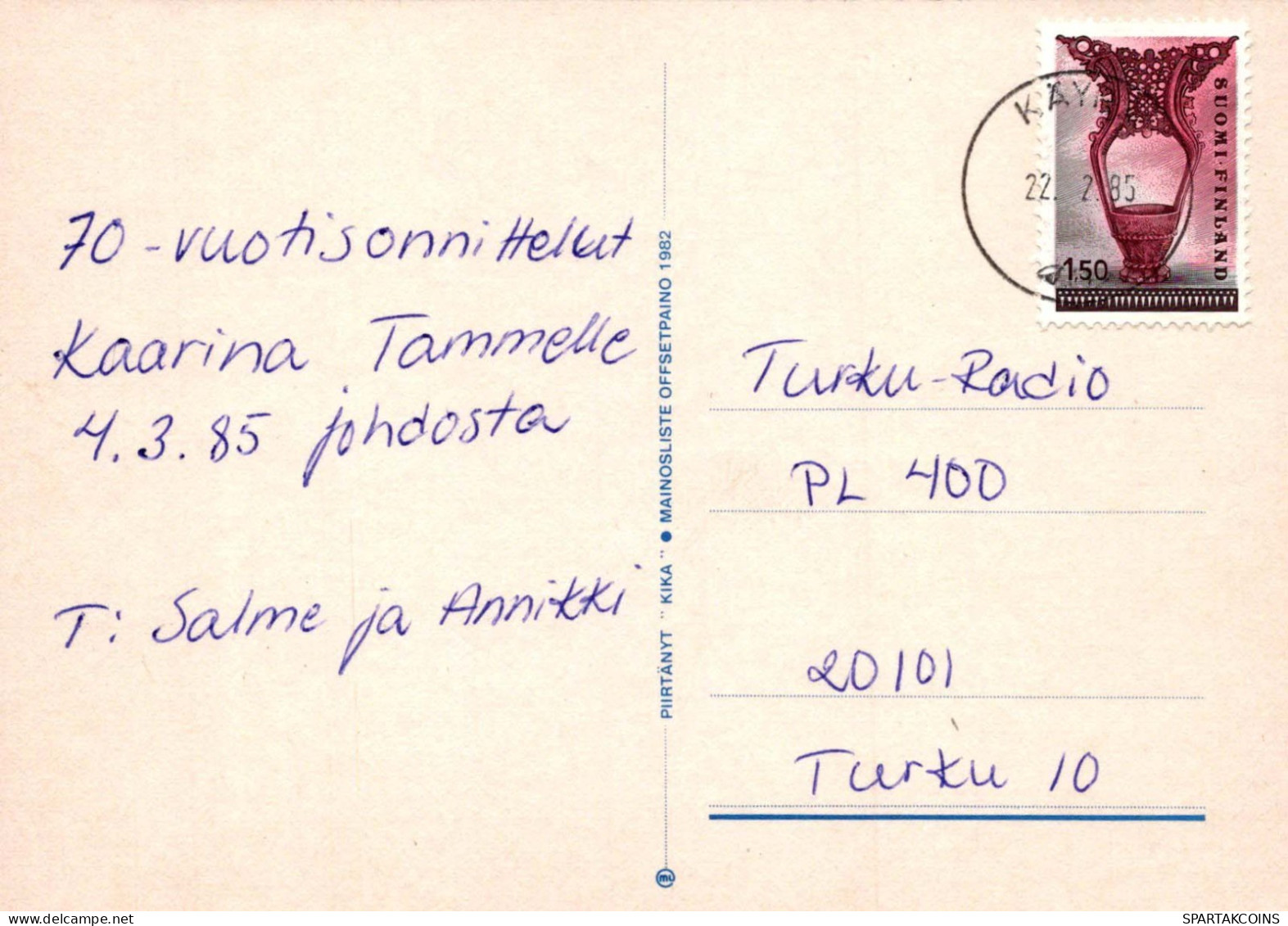 HUMOUR DESSIN ANIMÉ Vintage Carte Postale CPSM #PBV601.A - Humour