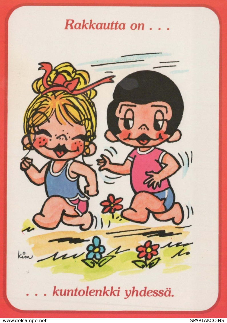 ENFANTS HUMOUR Vintage Carte Postale CPSM #PBV421.A - Humorous Cards