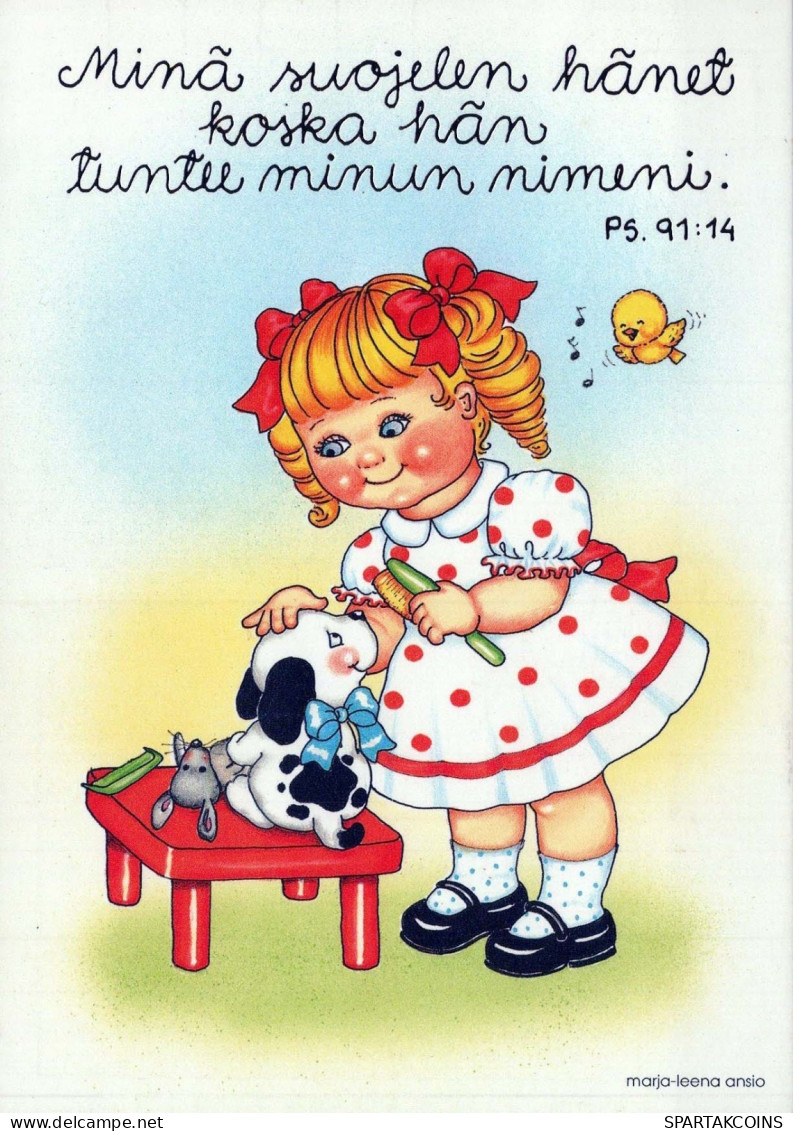 NIÑOS HUMOR Vintage Tarjeta Postal CPSM #PBV334.A - Humorous Cards