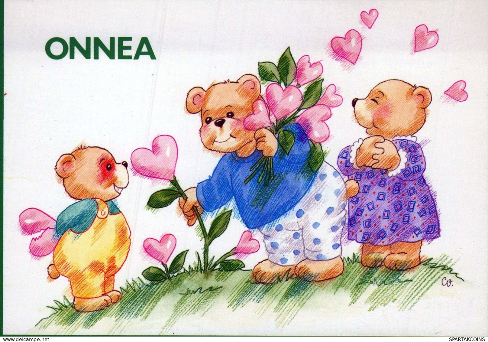 NASCERE Animale Vintage Cartolina CPSM #PBS142.A - Bears