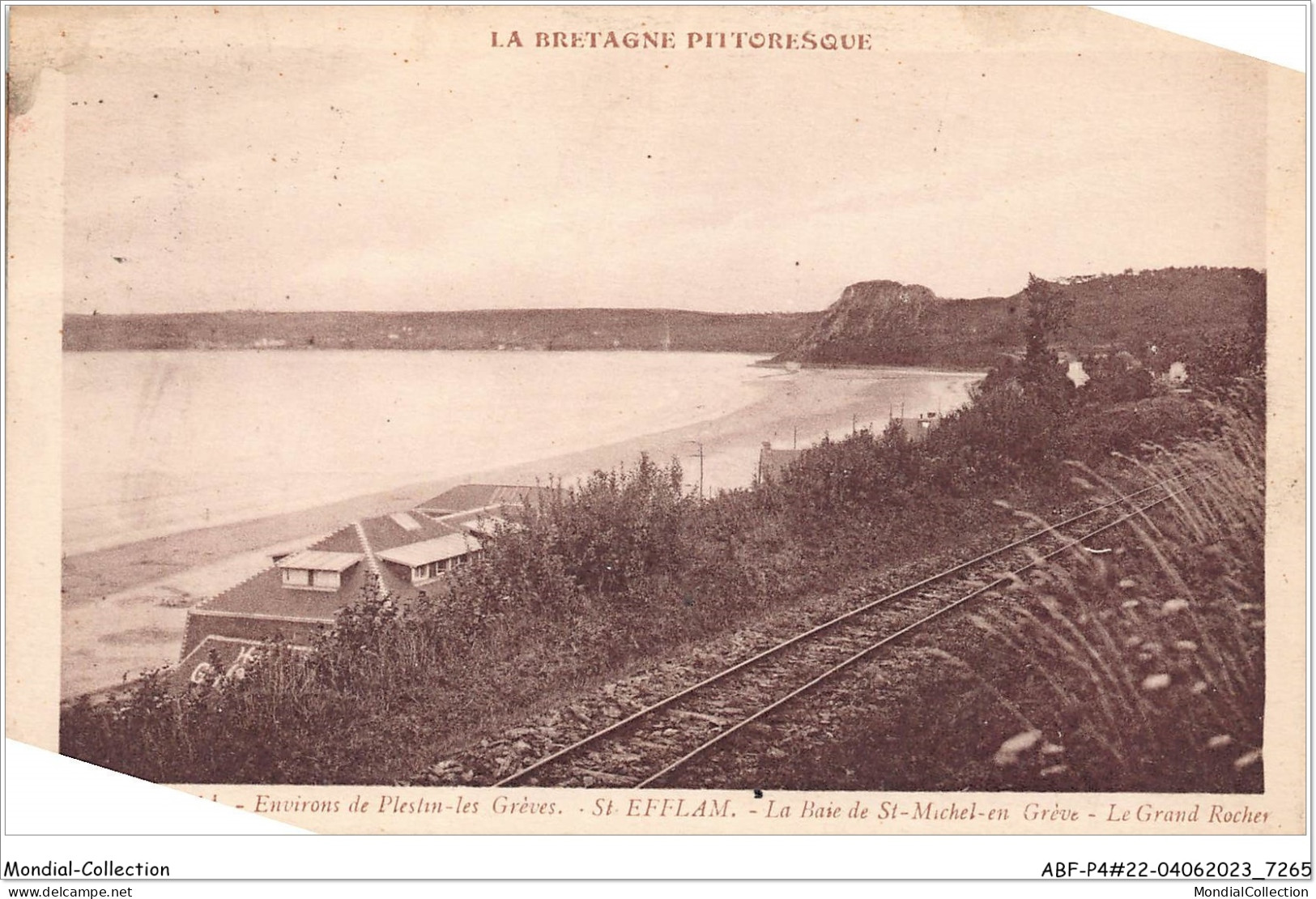 ABFP4-22-0338 - SAINT-EFFLAM - La Baie De St Michel En Greve -Le Grand Rocher - Plestin-les-Greves