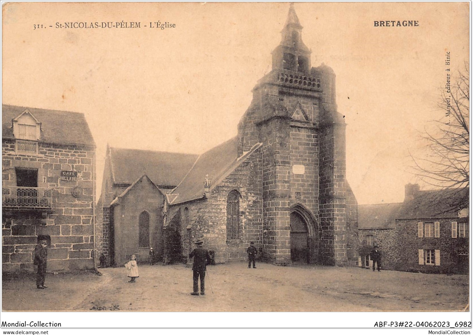 ABFP3-22-0196 - SAINT-NICOLAS-DU-PELEM - L'Eglise - Saint-Nicolas-du-Pélem