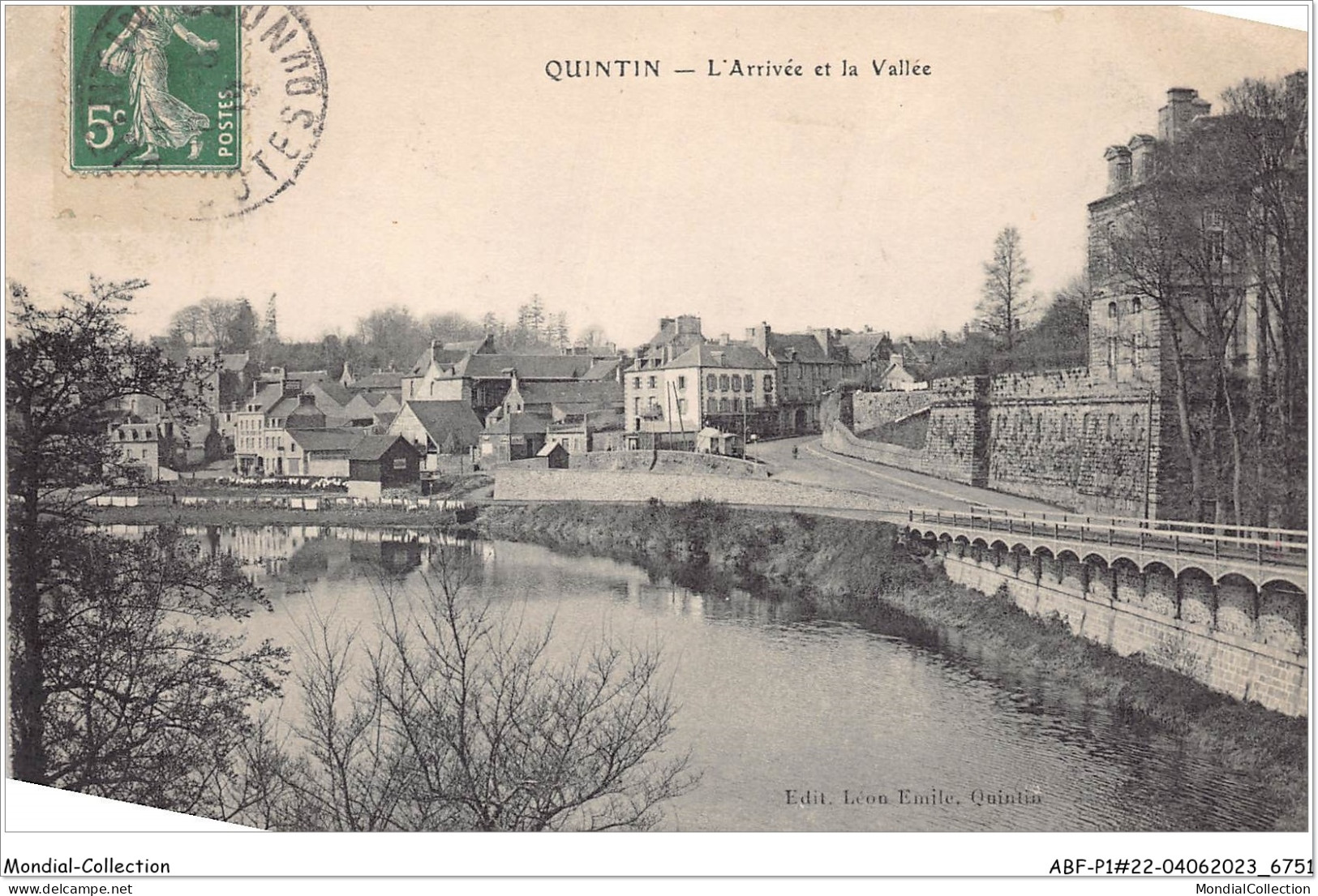 ABFP1-22-0080 - QUINTIN - L'Arrivee Et La Vallee - Quintin