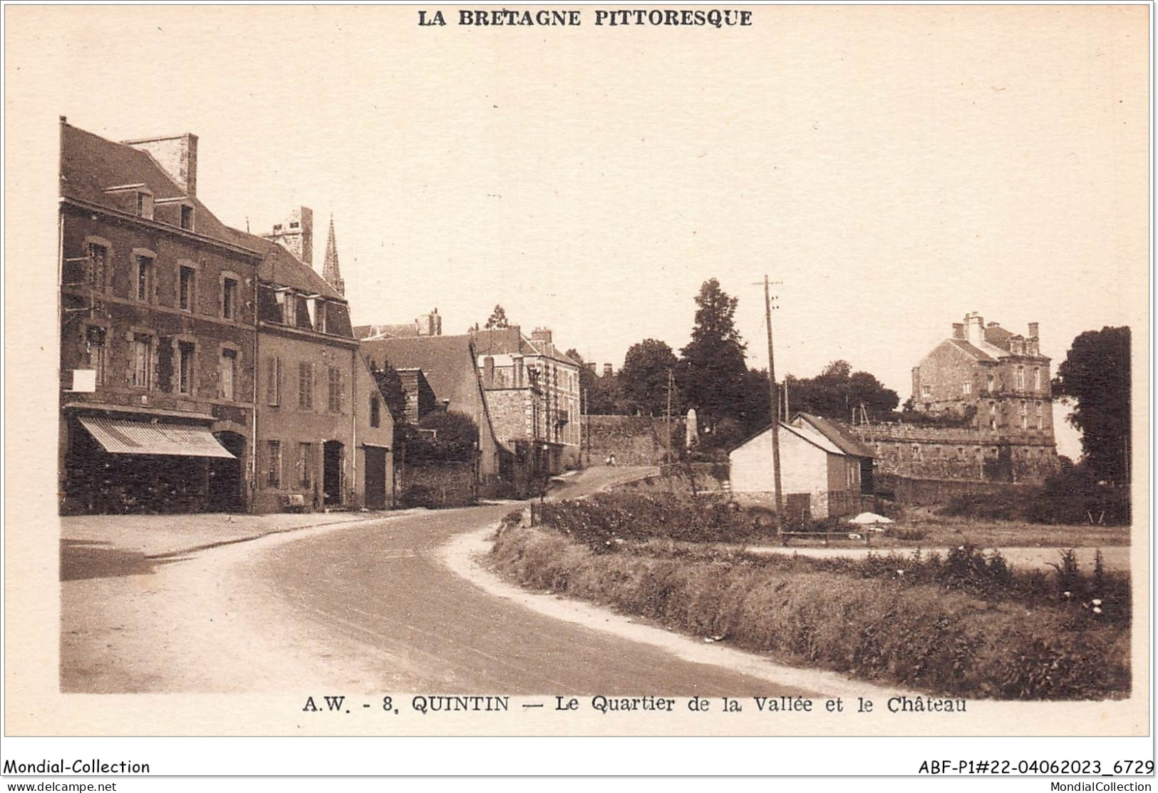 ABFP1-22-0069 - QUINTIN - Le Quartier De La Vallee Et Le Chateau - Quintin