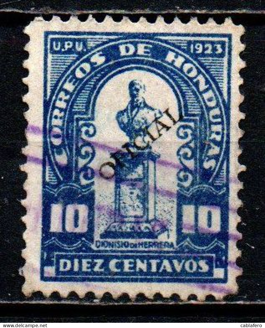 HONDURAS - 1924 - DIONISIO DE HERRERA - USATO - Honduras