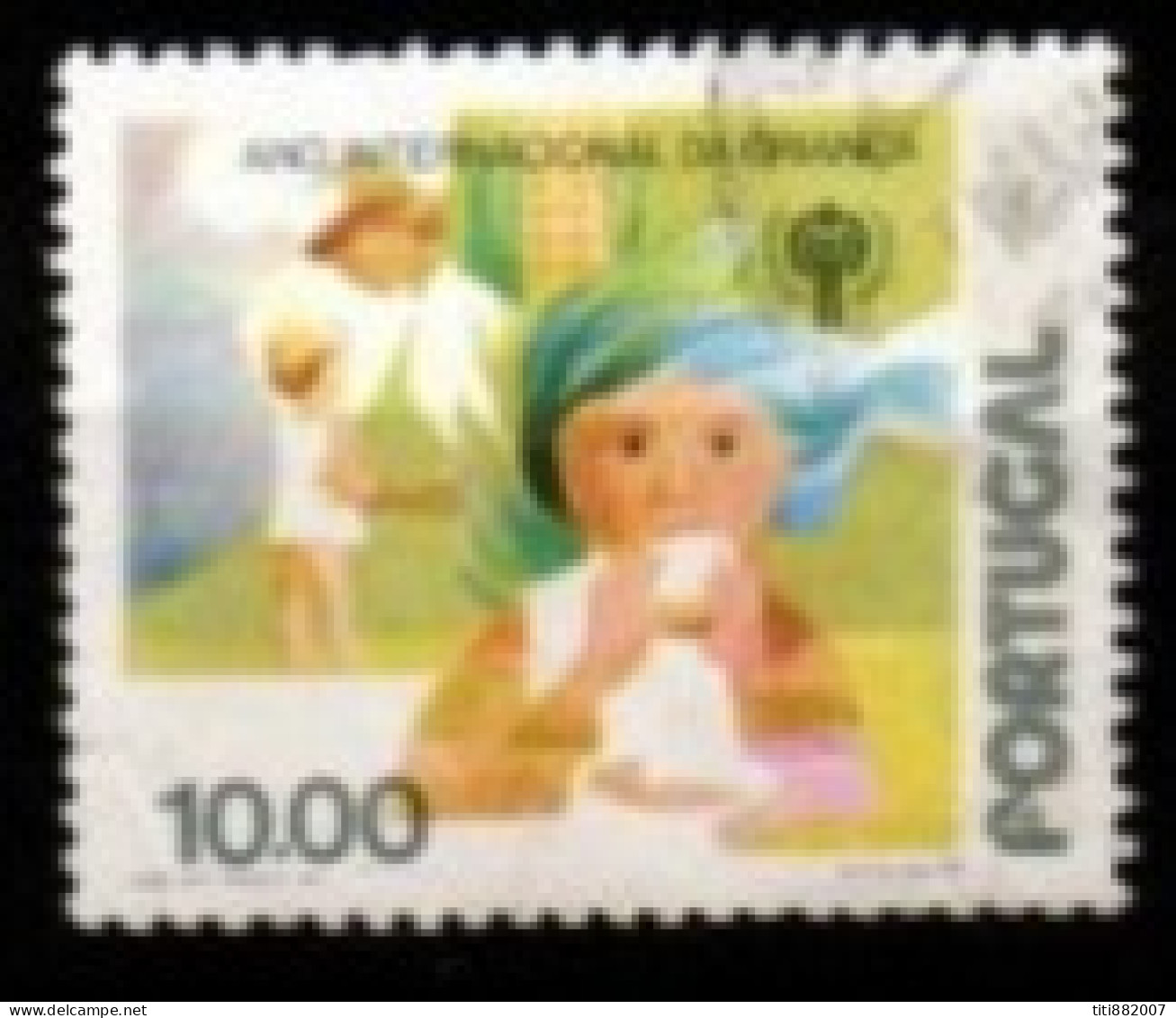 PORTUGAL    -   1979.    Y&T N° 1425 Oblitéré.   Enfants à La Nursery - Used Stamps