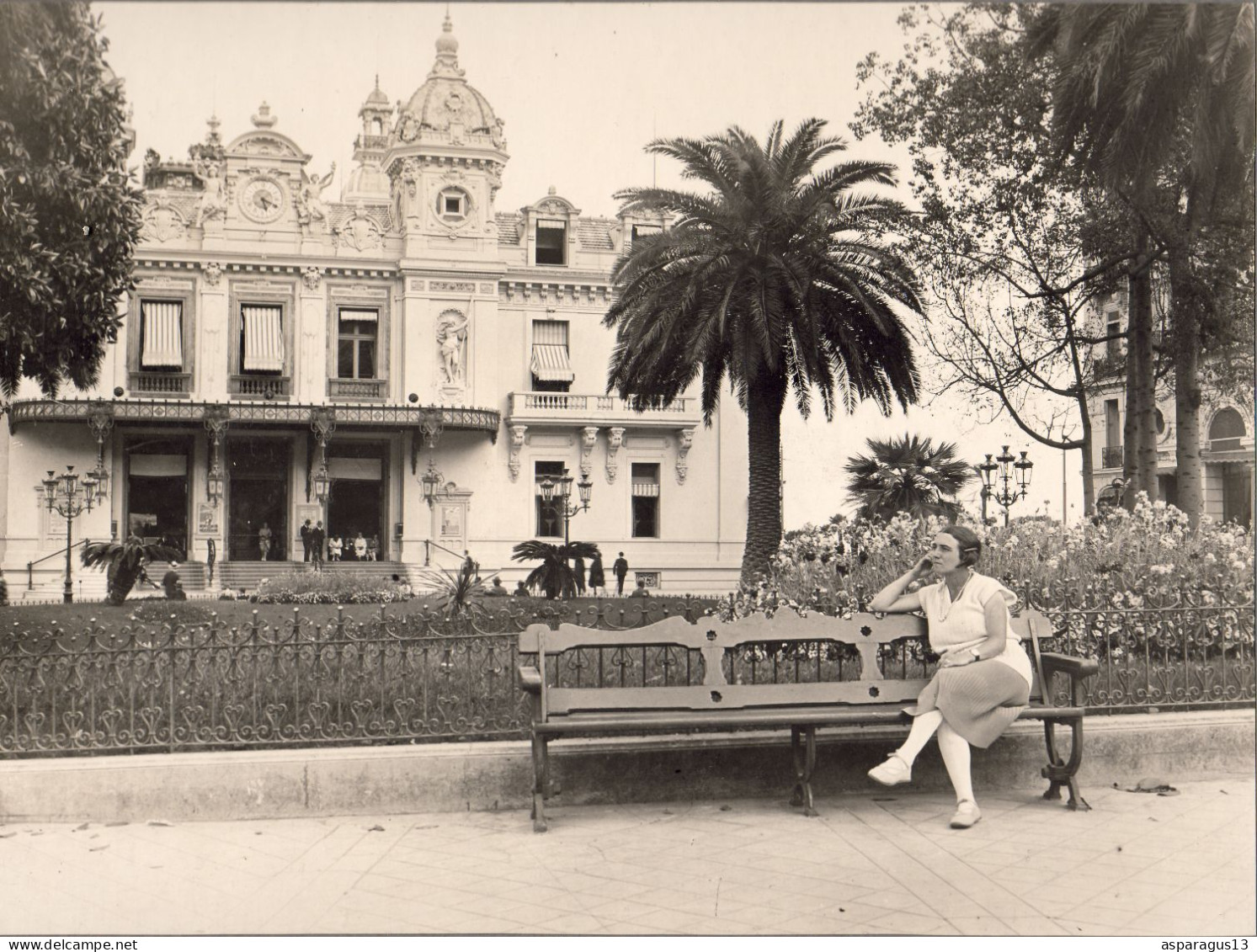 Monaco Monte Carlo Lot De 3 Photos 23,5x17,5 Collée Sur Carton, Panoramique  27x14 Et 17,5x13 - Europe