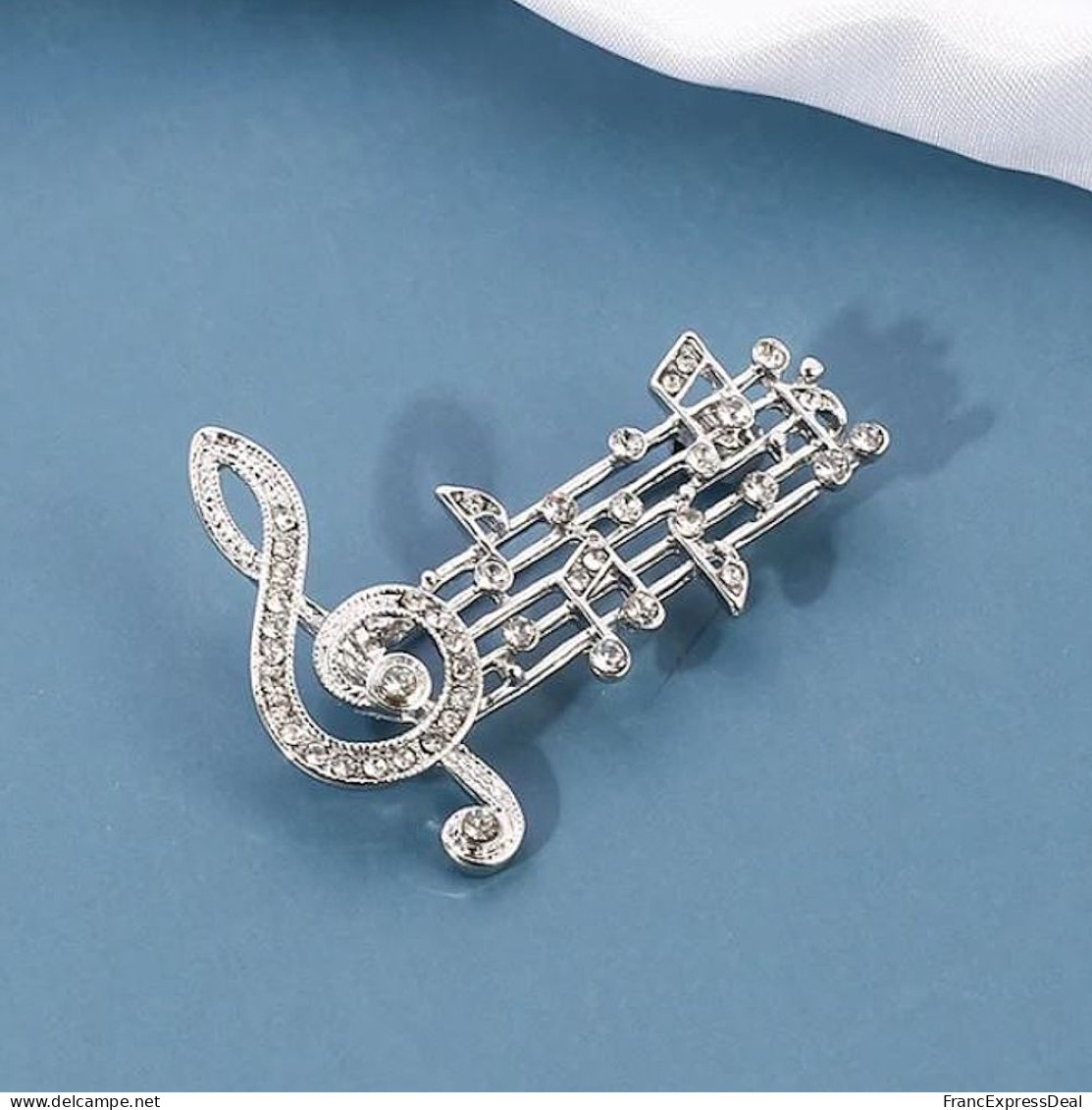 Broche NEUVE En Métal Pins - Partition Musicale Clef De Sol Musique (Réf 1) - Musique