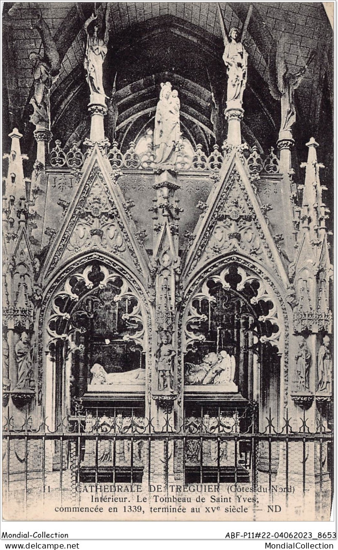 ABFP11-22-1033 - TREGUIER - Cathedrale-Interieur -Le Tombeau De Saint Yves  - Tréguier