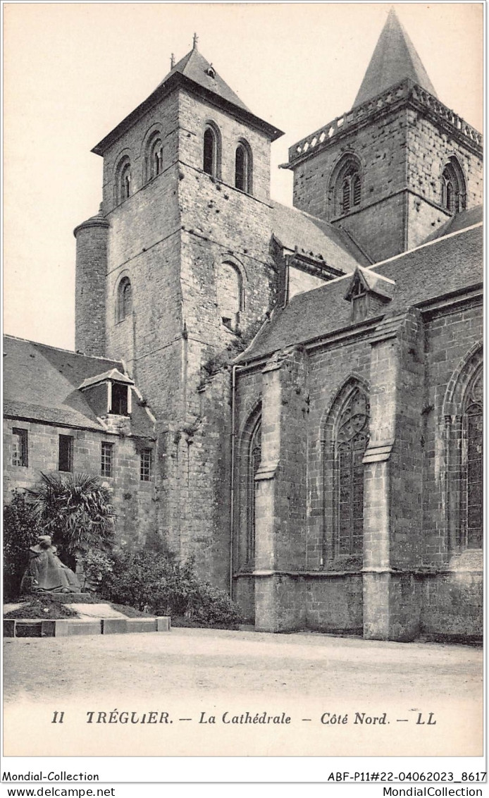 ABFP11-22-1015 - TREGUIER - La Cathedrale -Cote Nord  - Tréguier