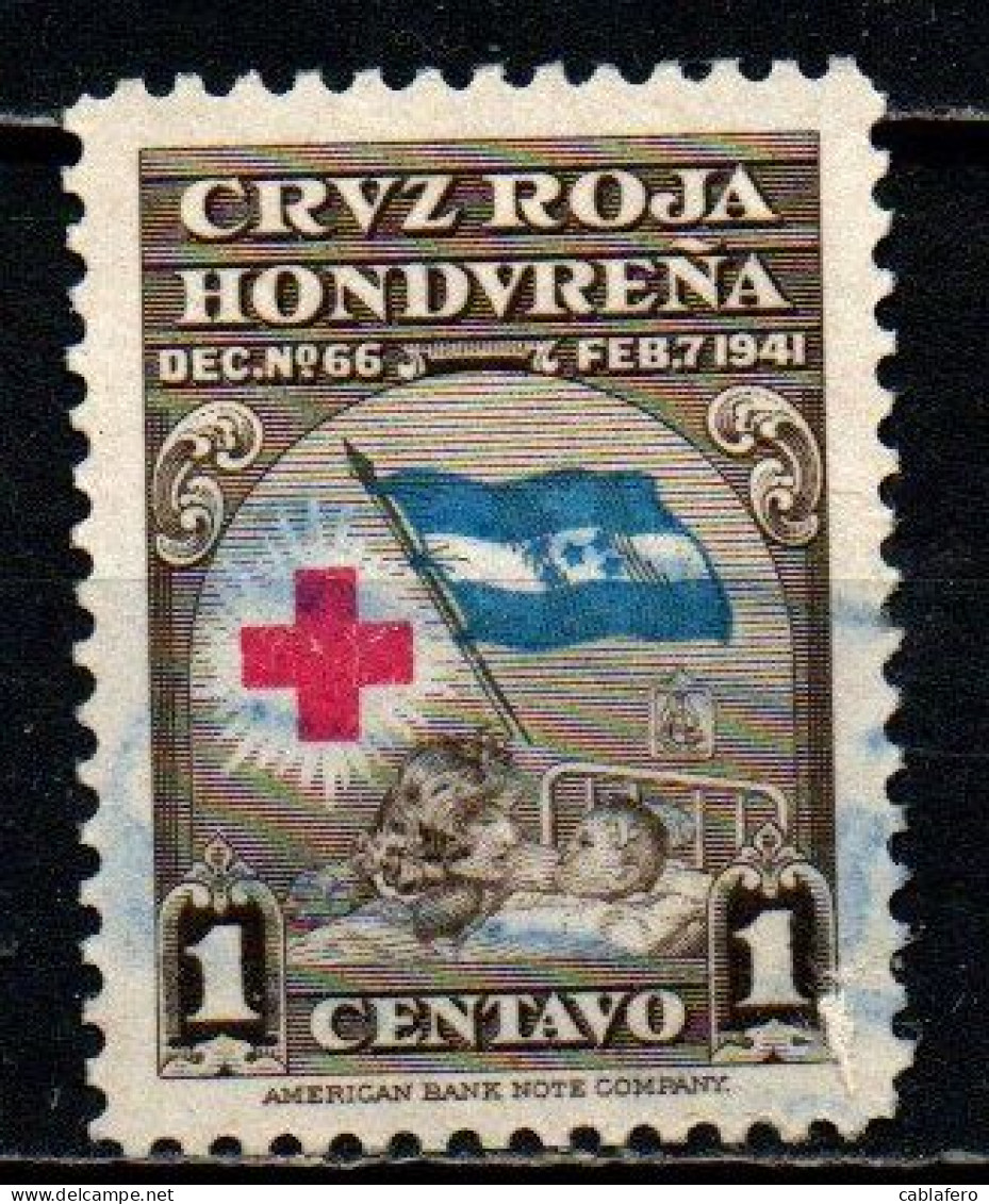 HONDURAS - 1945 - CROCE ROSSA - USATO - Honduras