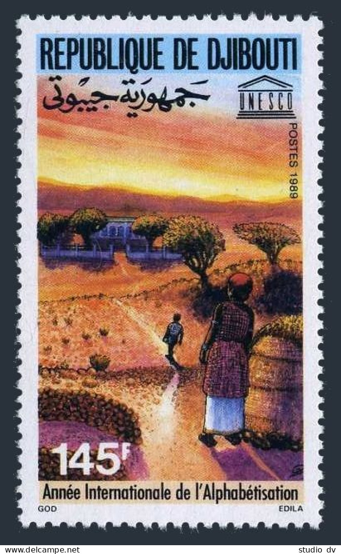 Djibouti 654,MNH.Michel 525. International Literacy Year ILY-1989.UNESCO. - Djibouti (1977-...)