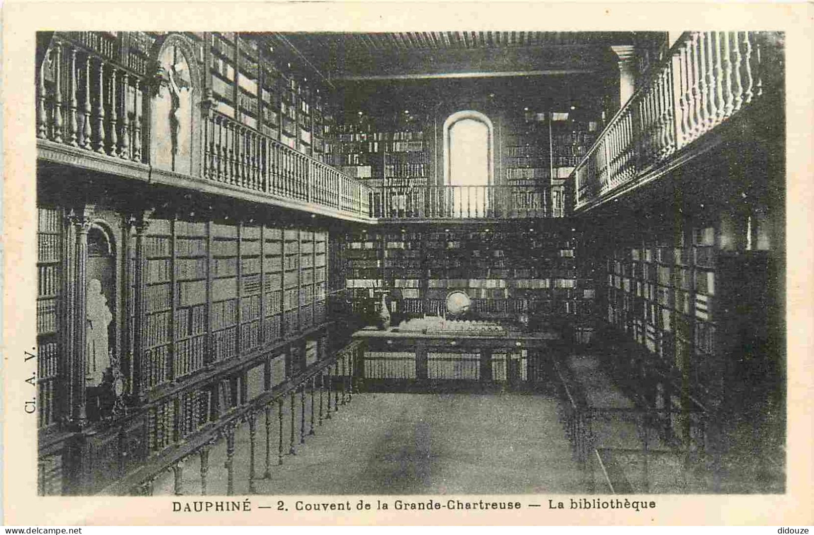 38 - La Grande Chartreuse - Intérieur Du Couvent De La Grande Chartreuse - La Bibliothèque - CPA - Voir Scans Recto-Vers - Chartreuse