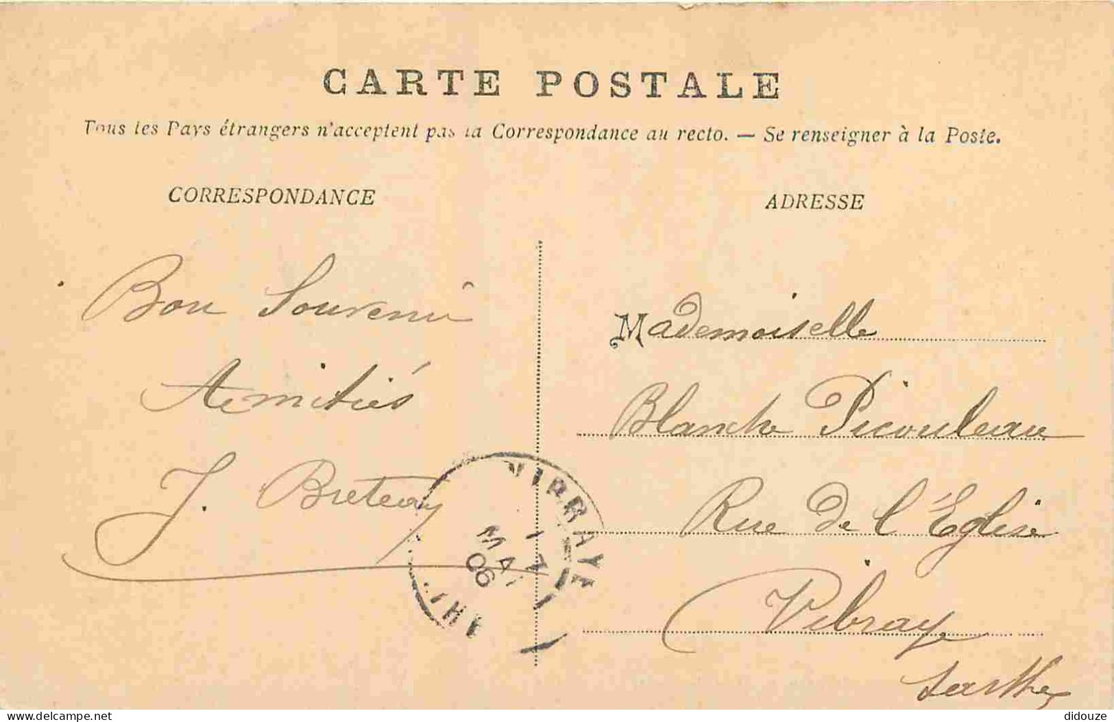 78 - Montfort - L'Eglise - CPA - Oblitération Ronde De 1906 - Voir Scans Recto-Verso - Montfort L'Amaury