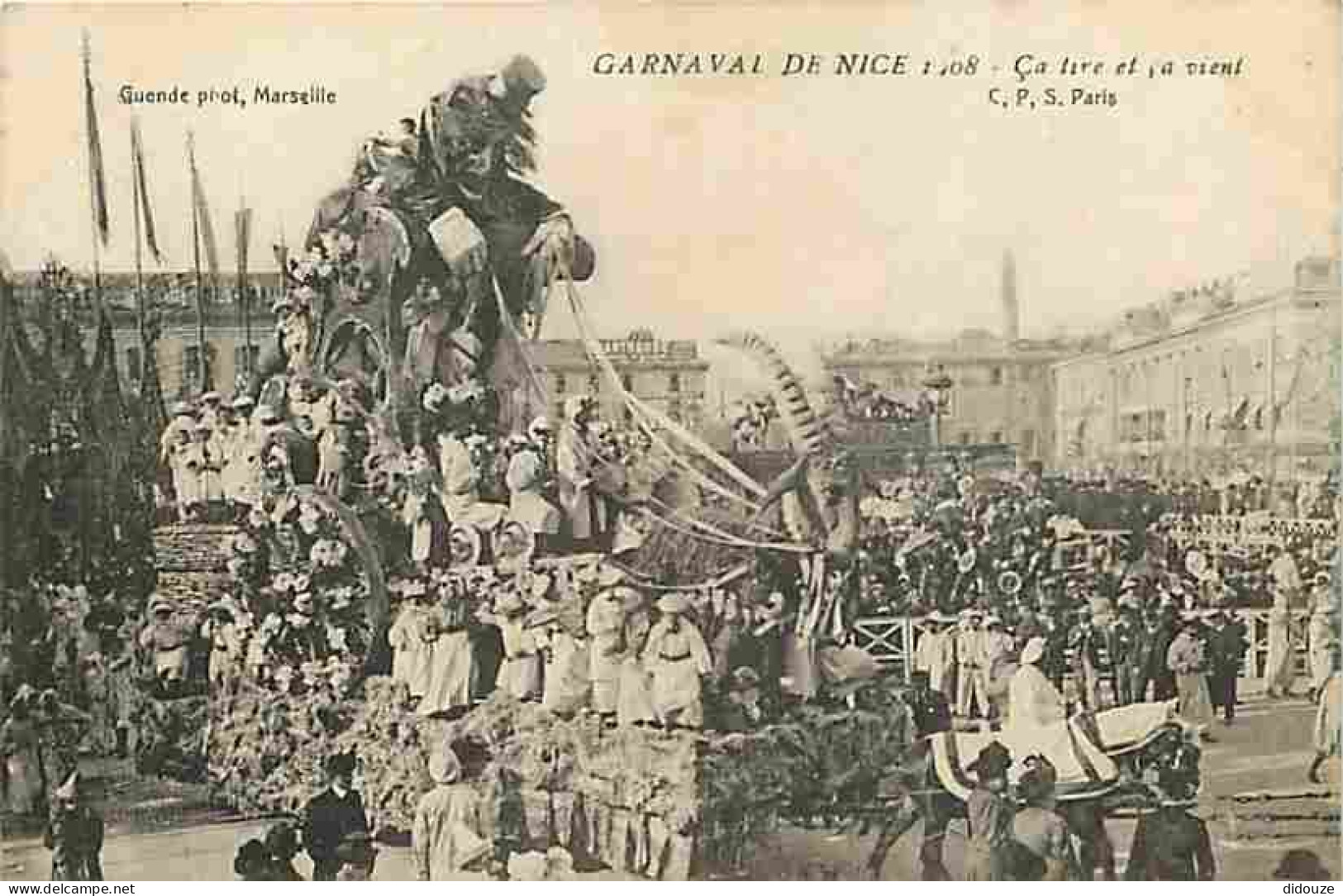 06 - Nice - Carnaval De Nice 1908 - Ca Tire Et ça Vient - Animée - CPA - Voir Scans Recto-Verso - Karneval