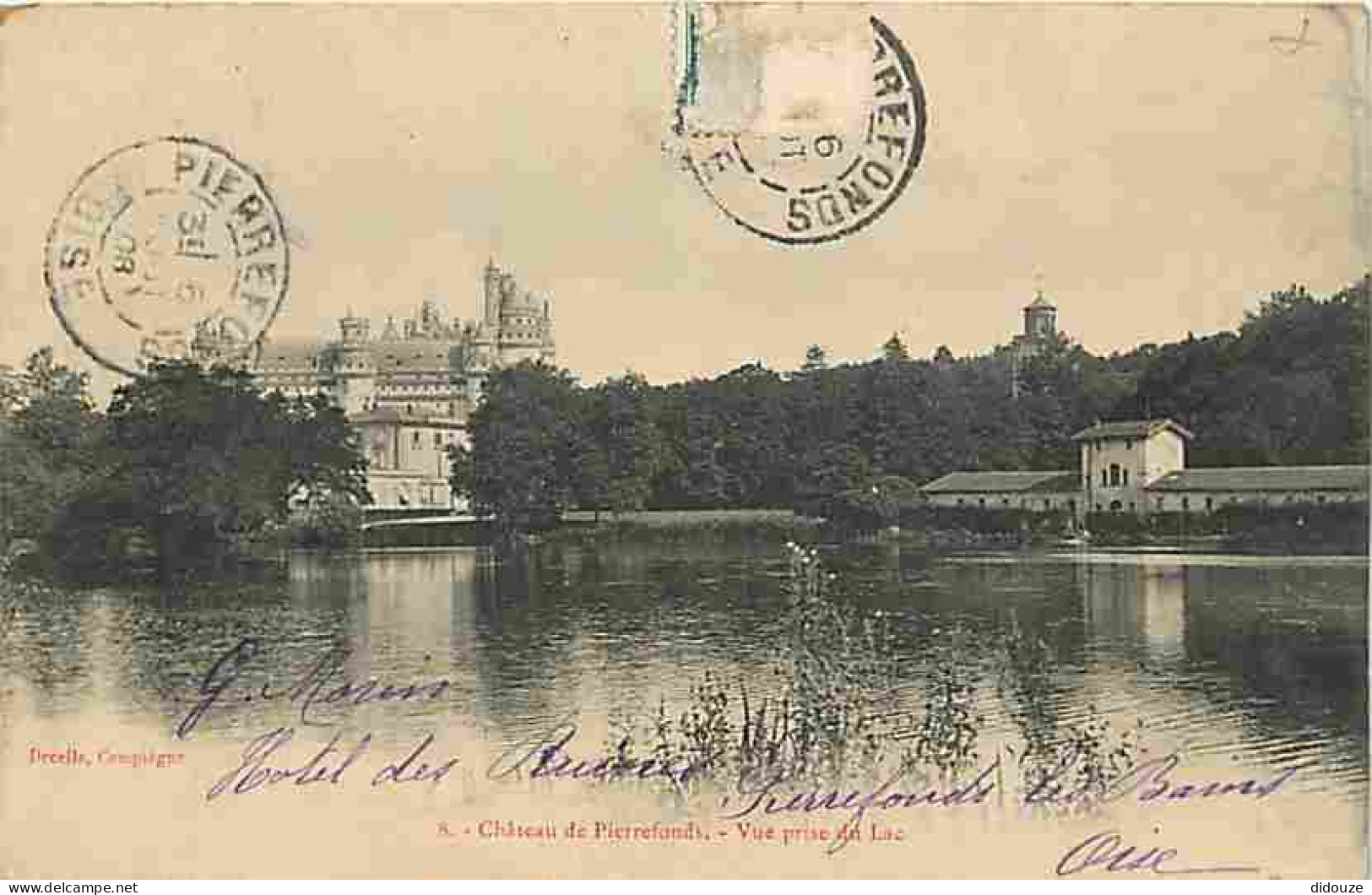 60 - Pierrefonds - Le Château - Vue Prise Du Lac - CPA - Voir Scans Recto-Verso - Pierrefonds