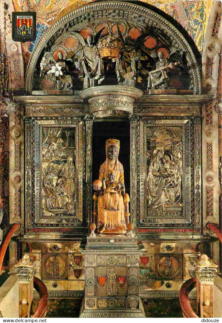 Espagne - Espana - Cataluna - Montserrat - El Trono De La Virgen - La Sainte Image - Art Religieux - Vierge à L'Enfant - - Autres & Non Classés