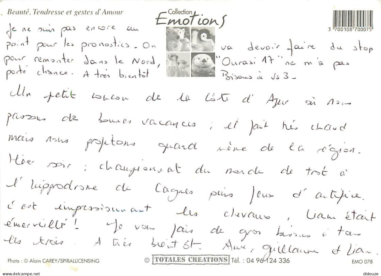 Format Spécial - 190 X 135 Mms - Animaux - Chevaux - Collection Emotions - Photo Alain Carey - Frais Spécifique En Raiso - Chevaux