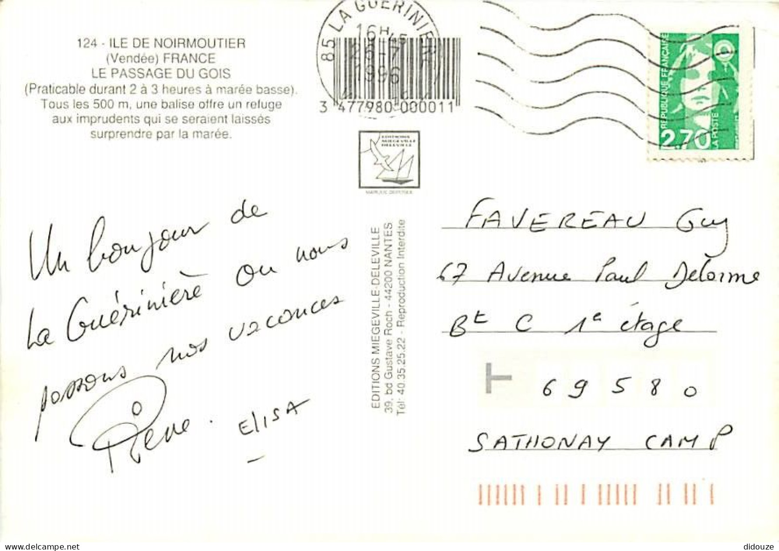 Automobiles - Ile De Noirmoutier - Le Passage Du Gois - Multivues - CPM - Voir Scans Recto-Verso - Passenger Cars