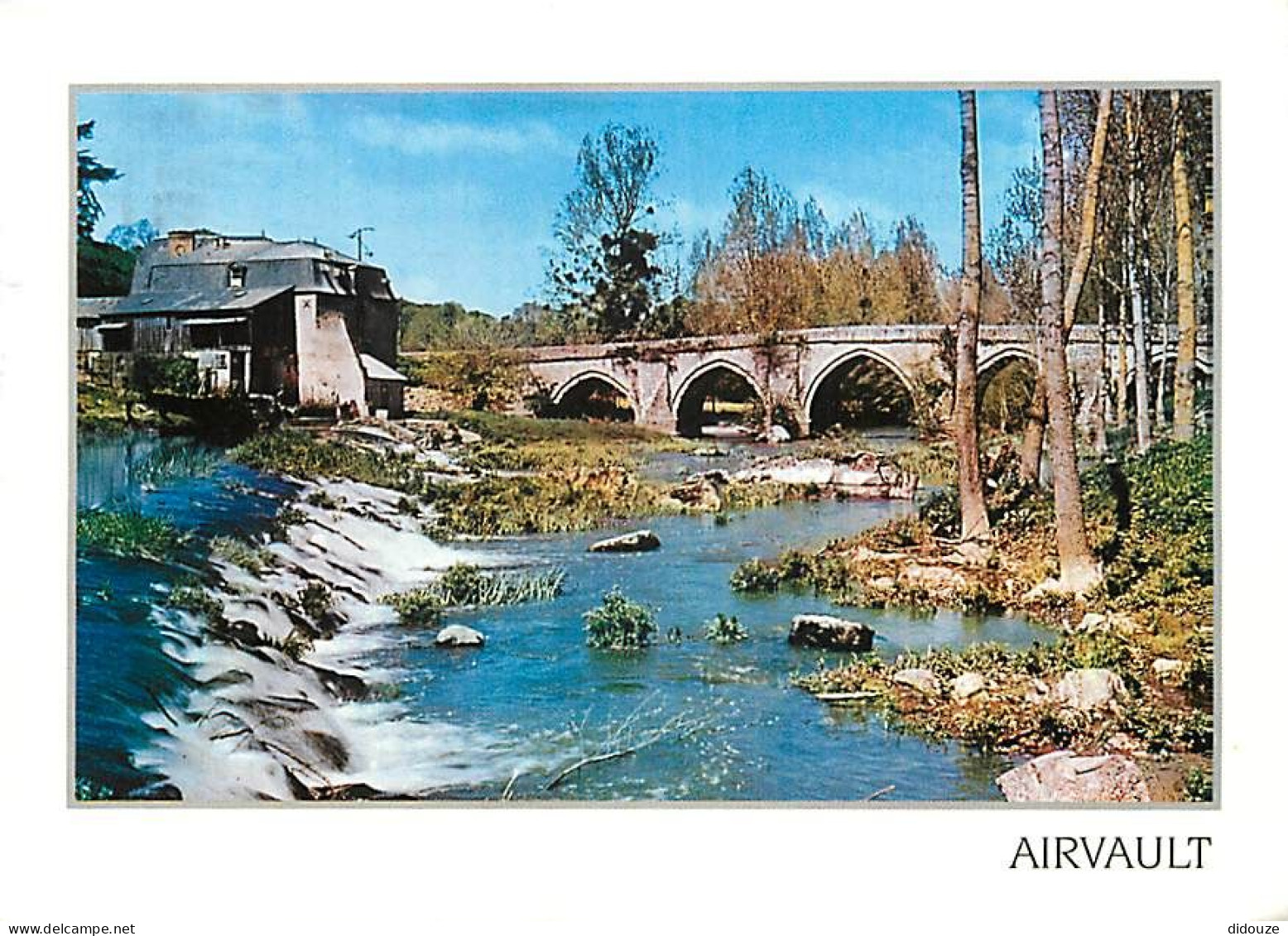 79 - Airvault - Le Pont Et Le Moulin De Soulieures - Flamme Postale De Airvault - CPM - Voir Scans Recto-Verso - Airvault