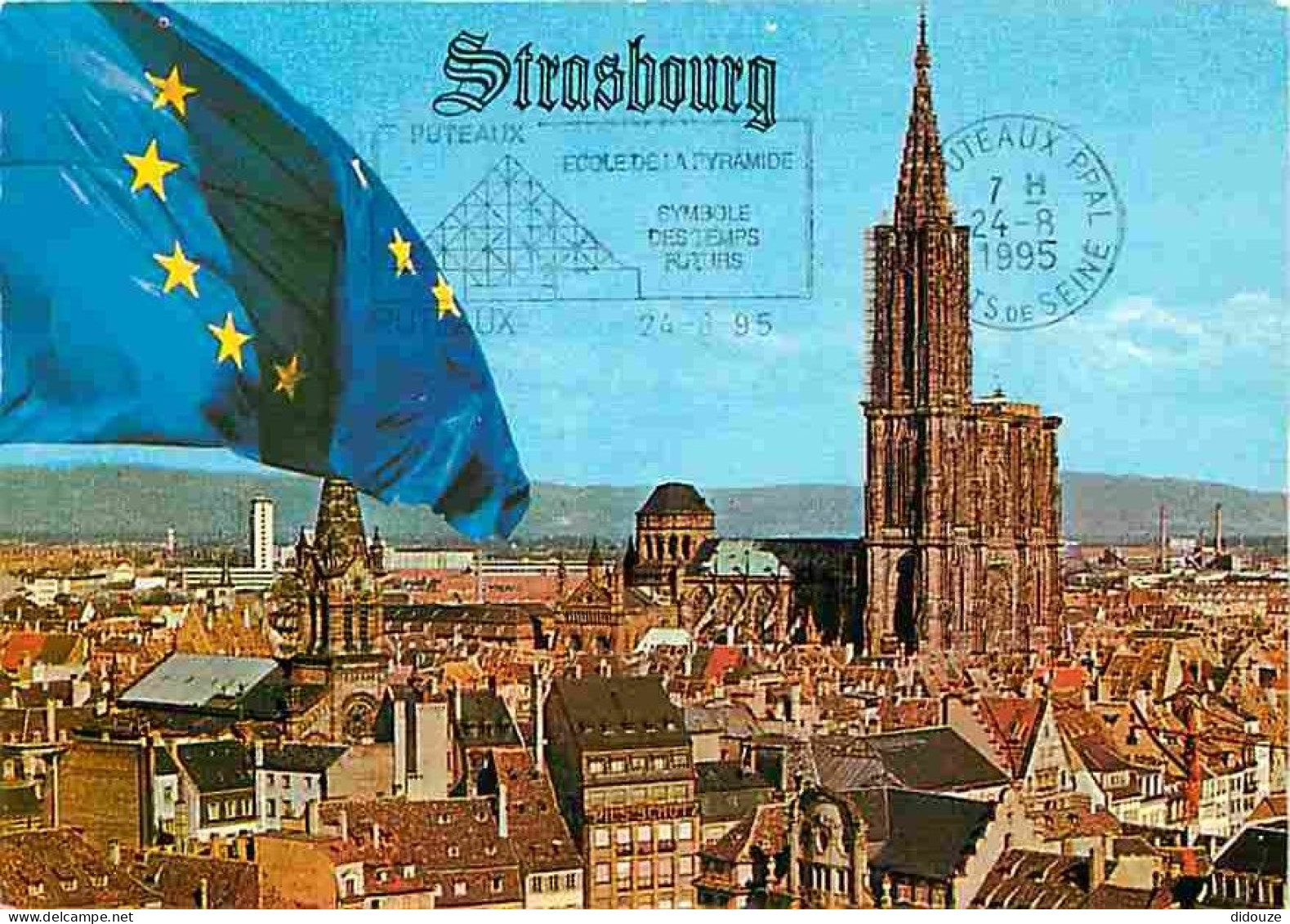 67 - Strasbourg - La Cathédrale - Drapeau Européen - CPM - Voir Scans Recto-Verso - Strasbourg