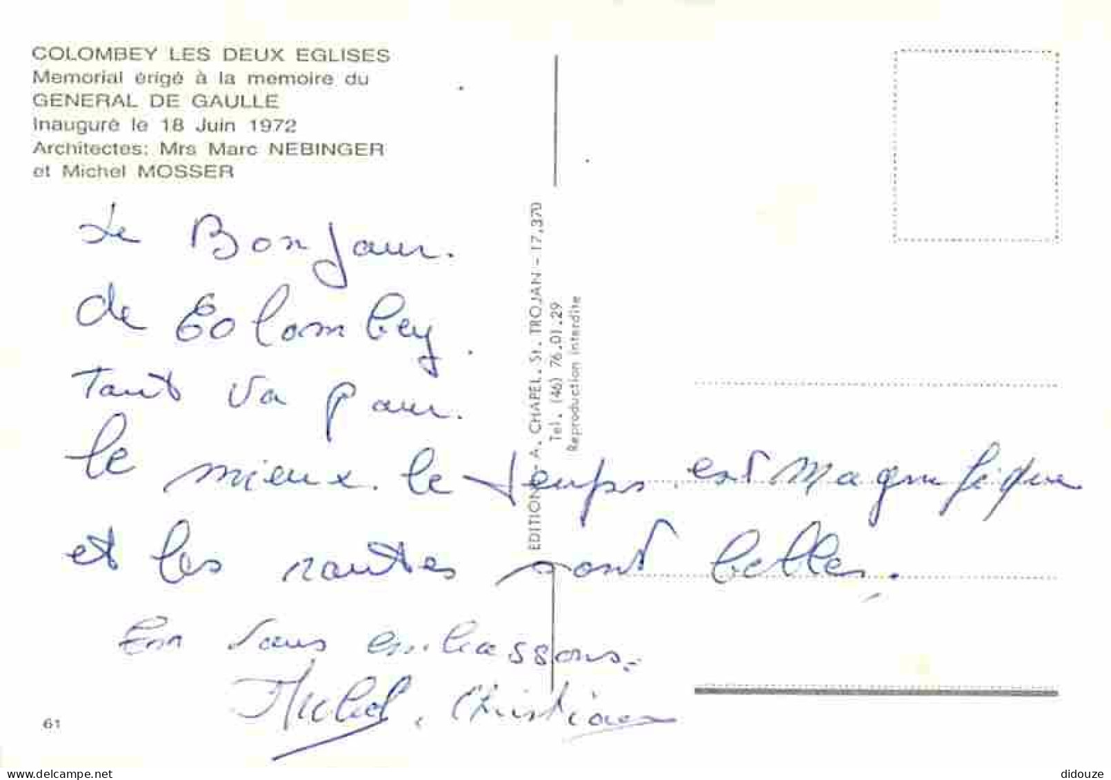 52 - Colombey Les Deux Eglises - Mémorial Du Général De Gaulle - Croix De Lorraine - Multivues - CPM - Voir Scans Recto- - Colombey Les Deux Eglises
