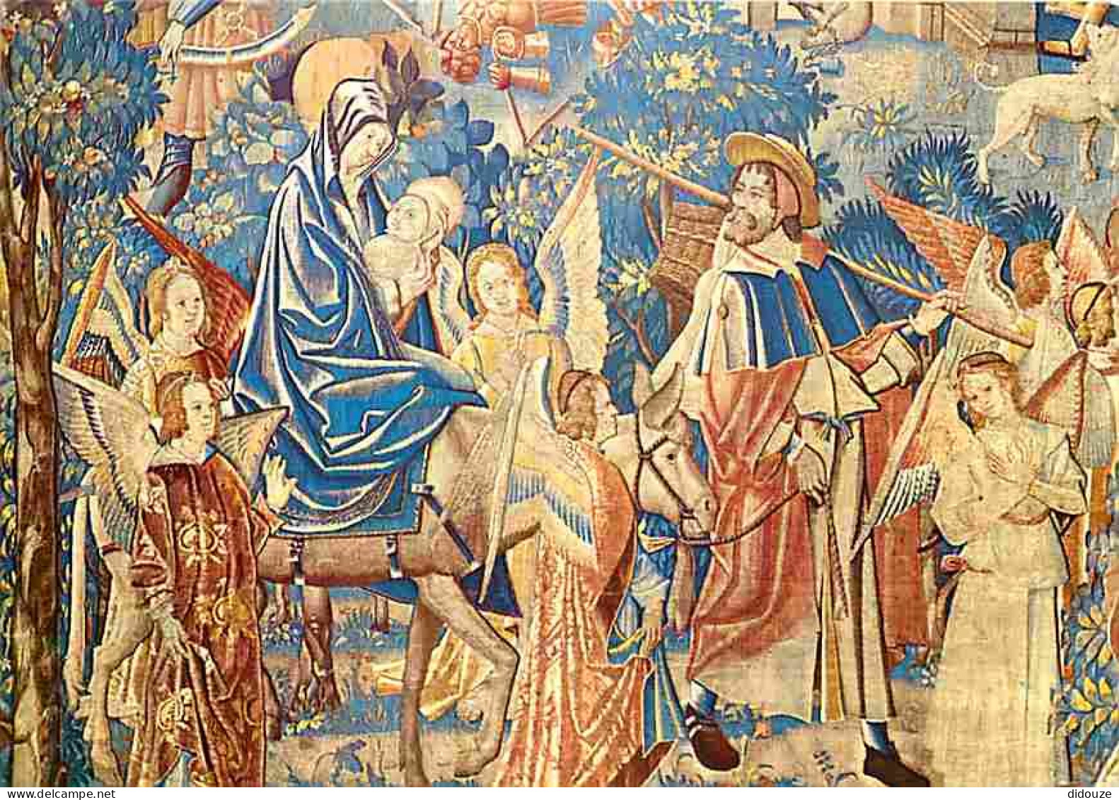 Art - Tapisserie Religieuse - Cathédrale De Reims - Tapisseries De La Vie De La Vierge - La Fuite En Egypte - CPM - Voir - Paintings, Stained Glasses & Statues