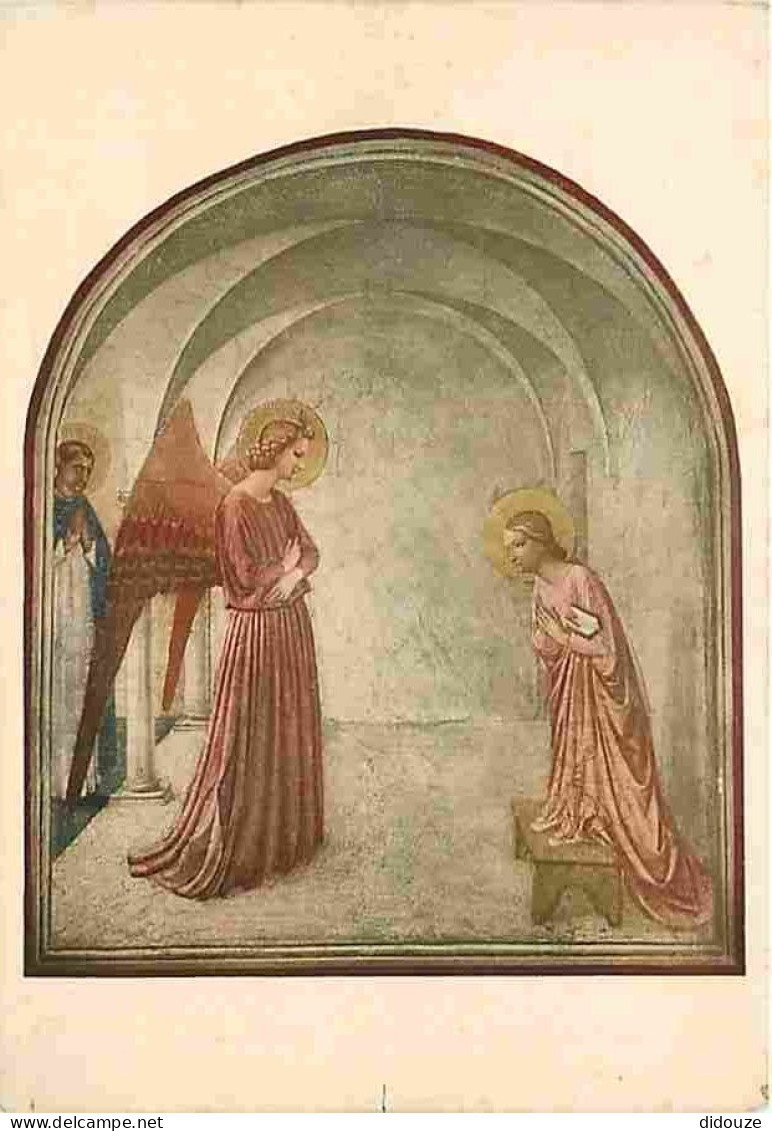 Art - Peinture Religieuse - Firenze - Museo Di S Marco - L'Annonciation - Fra Beato Angelico - CPM - Voir Scans Recto-Ve - Paintings, Stained Glasses & Statues