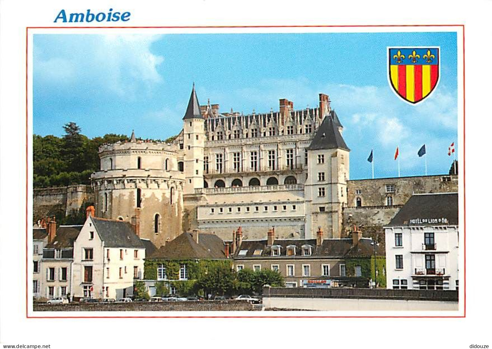 37 - Amboise - Le Château - Blasons - CPM - Voir Scans Recto-Verso - Amboise