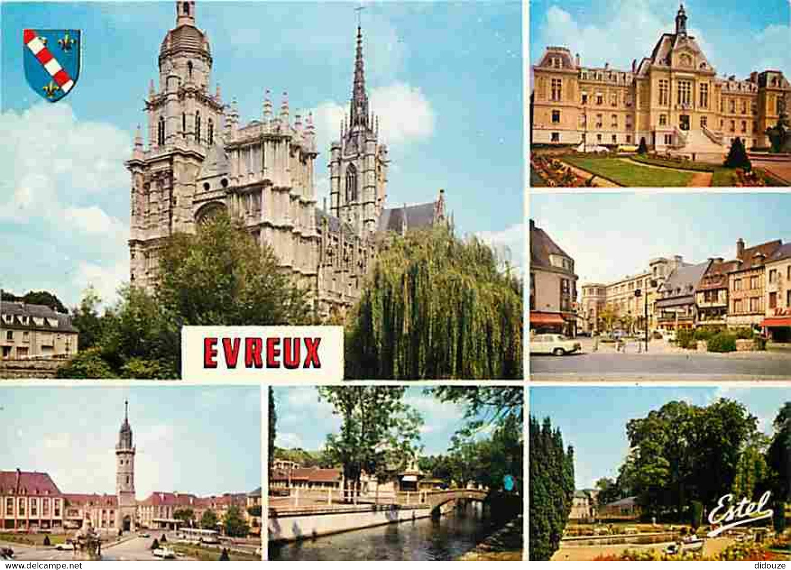 27 - Evreux - Multivues - Automobiles - Blasons - CPM - Voir Scans Recto-Verso - Evreux