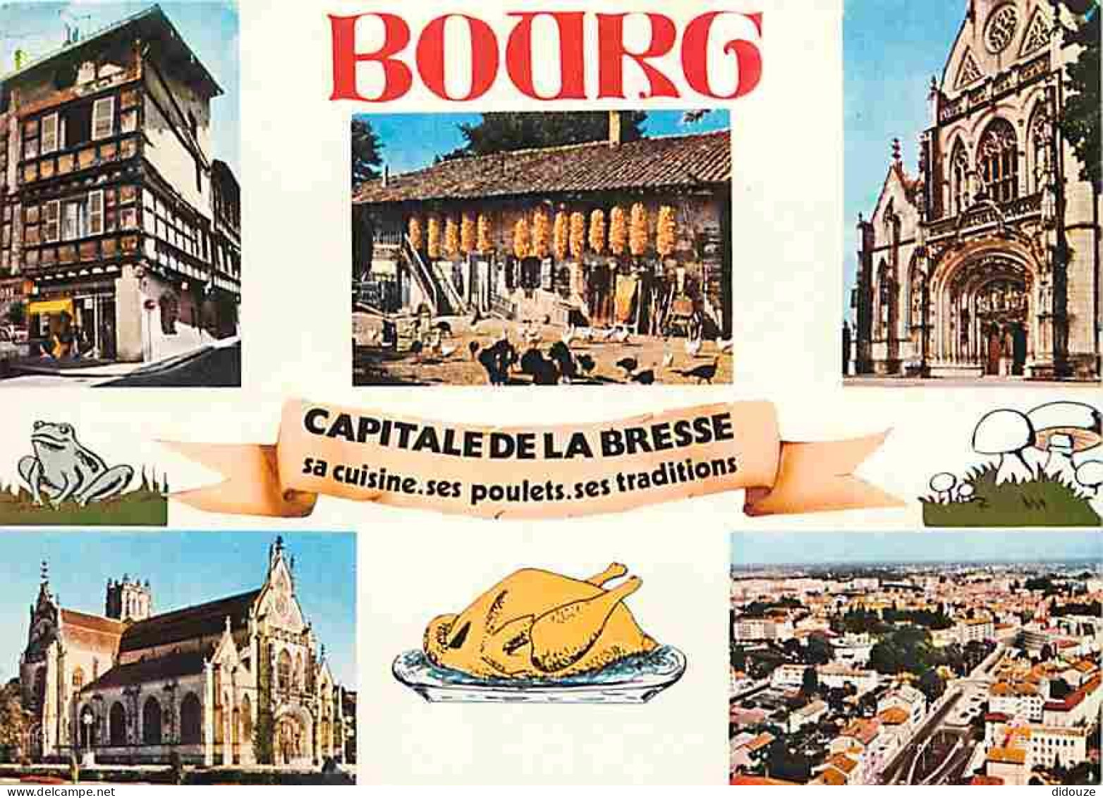 01 - Bourg En Bresse - Multivues - Flamme Postale - CPM - Voir Scans Recto-Verso  - Other & Unclassified