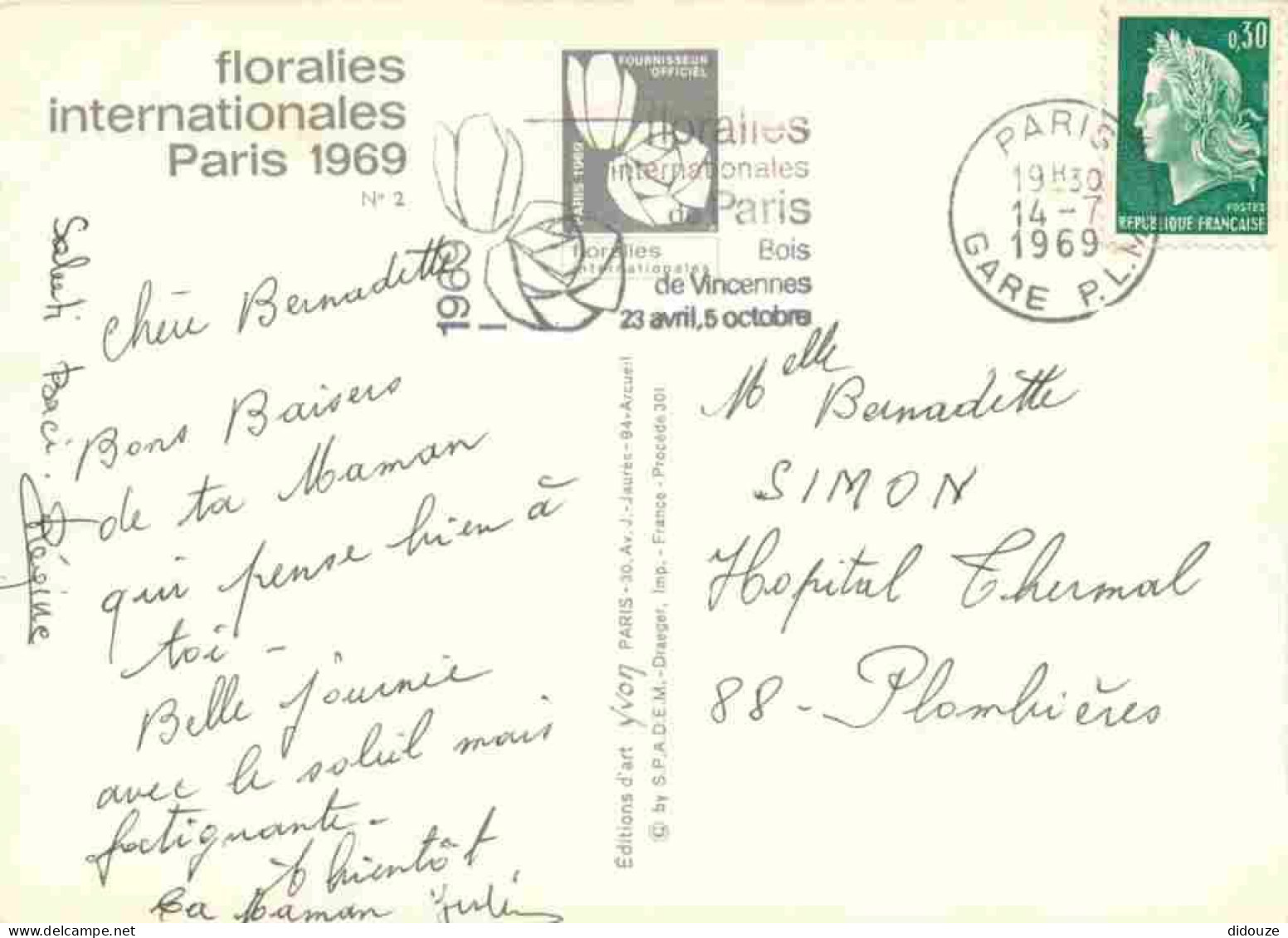 94 - Vincennes - Floralies Internationales Paris 1969 - Le Donjon Du Château - Fleurs - CPM - Voir Scans Recto-Verso - Vincennes