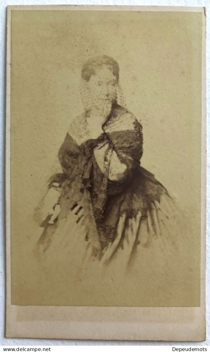 Photo Ancienne - CDV Cabinet - Princesse Mathilde BONAPARTE - Second Empire - Old (before 1900)