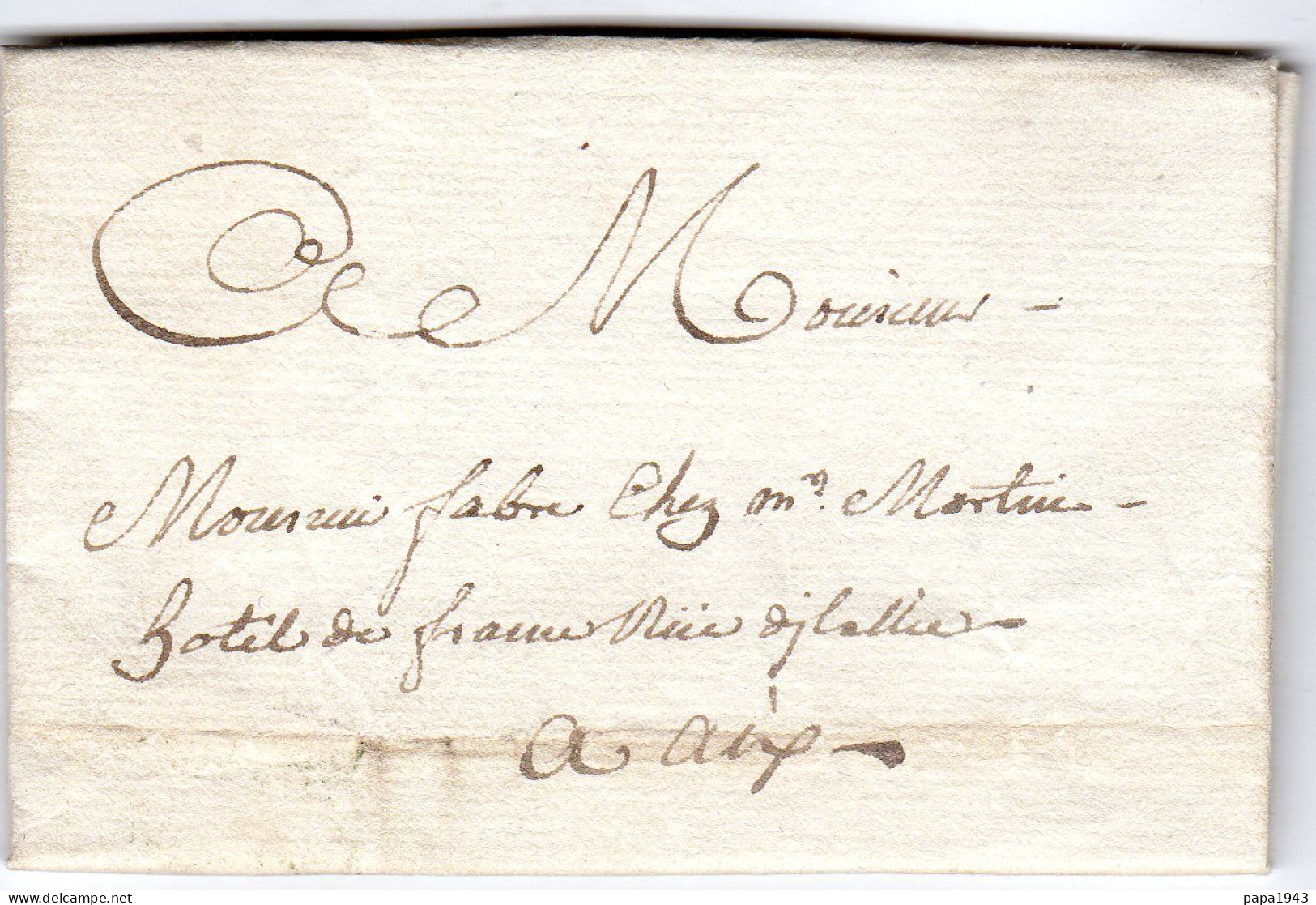 1818  Lettre Envoyée De MANE  à AIX - Other & Unclassified