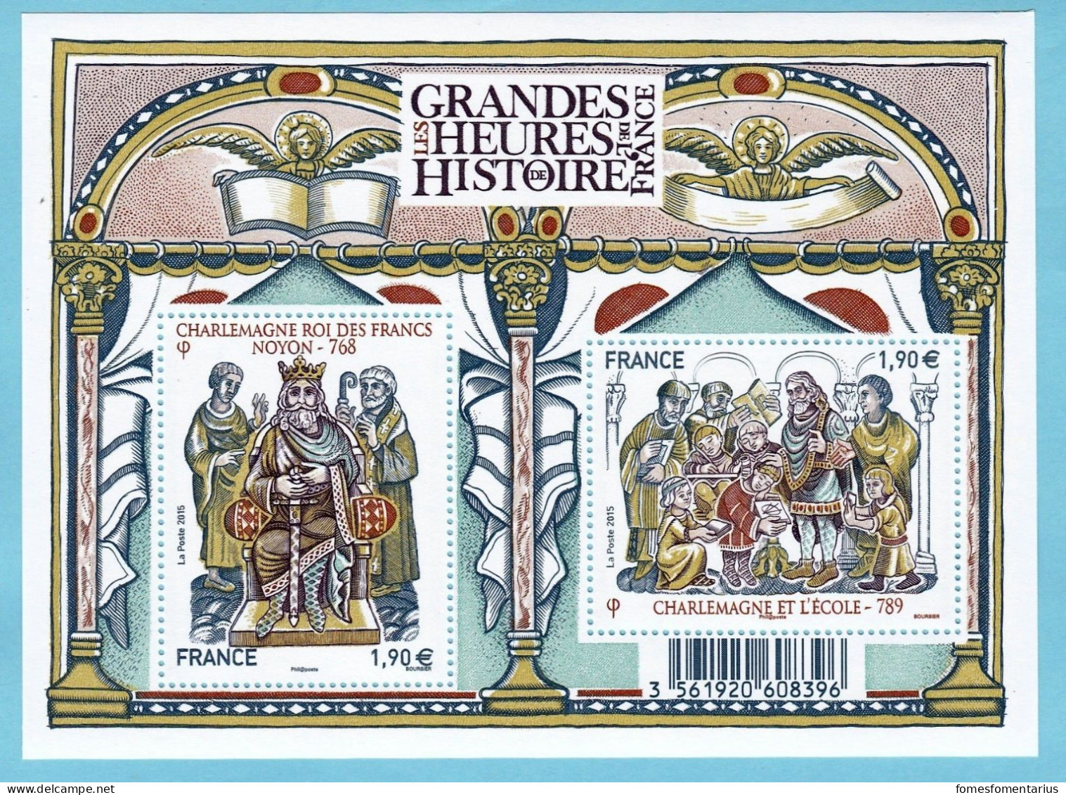 N° F 4943  Neuf ** TTB Feuillet Charlemagne Tirage 825  000 Exemplaires Cote De 16 Euros - Unused Stamps